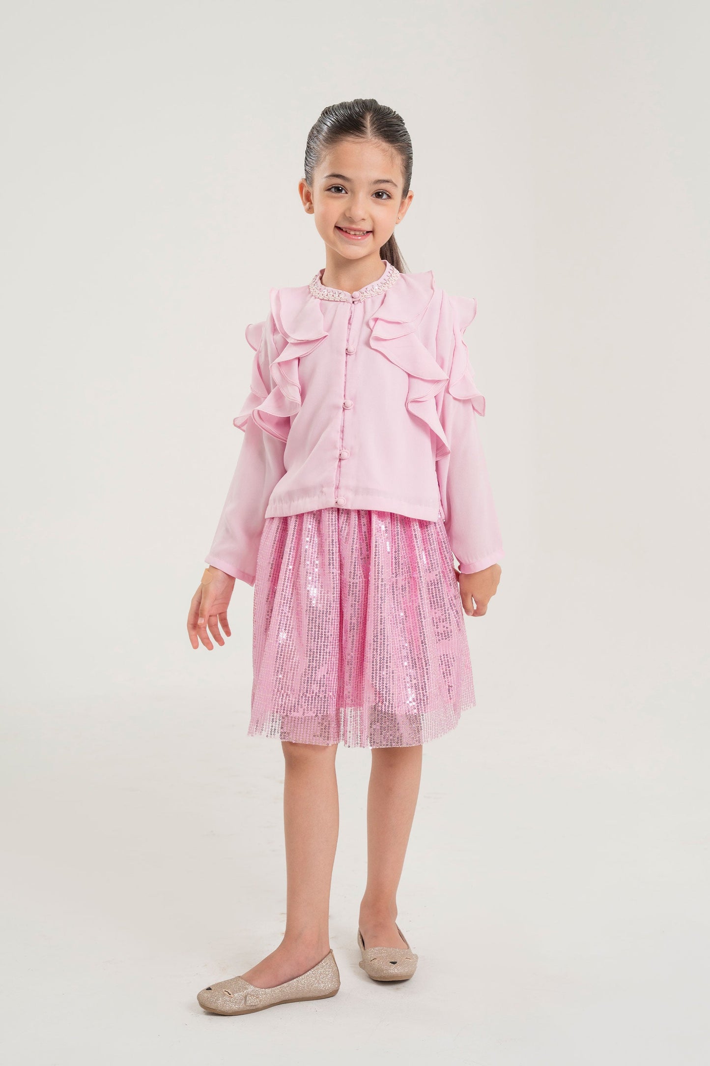 Embellished Top & Skirt (MMB-S65)