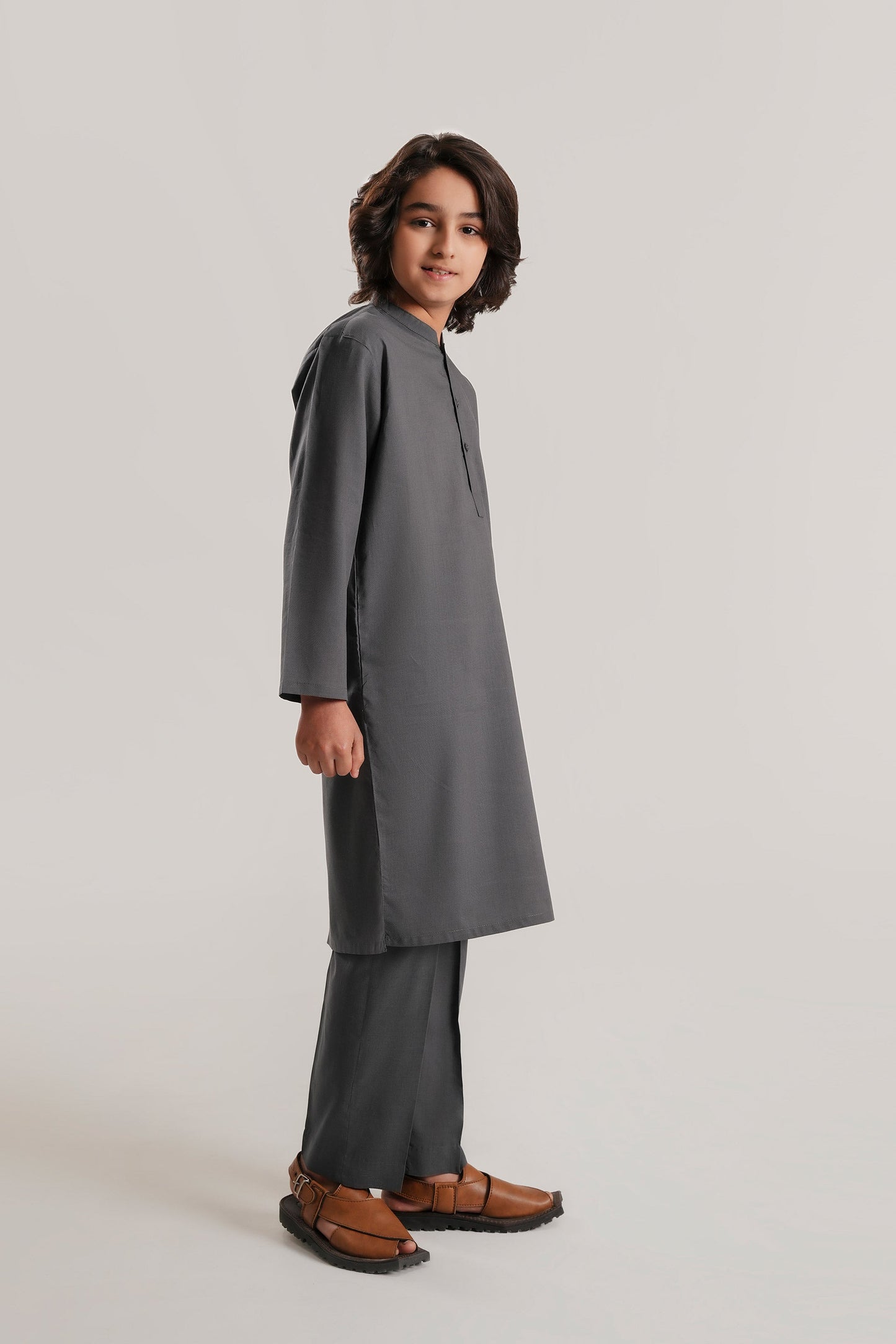 Charcoal Kurta Set (MSKZBS-01)