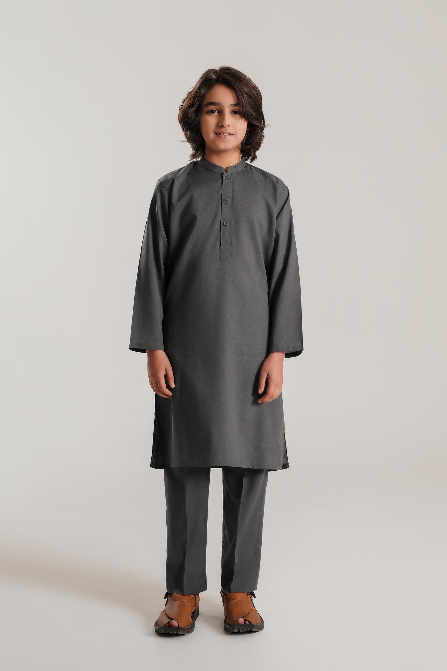 Charcoal Kurta Set (MSKZBS-01)