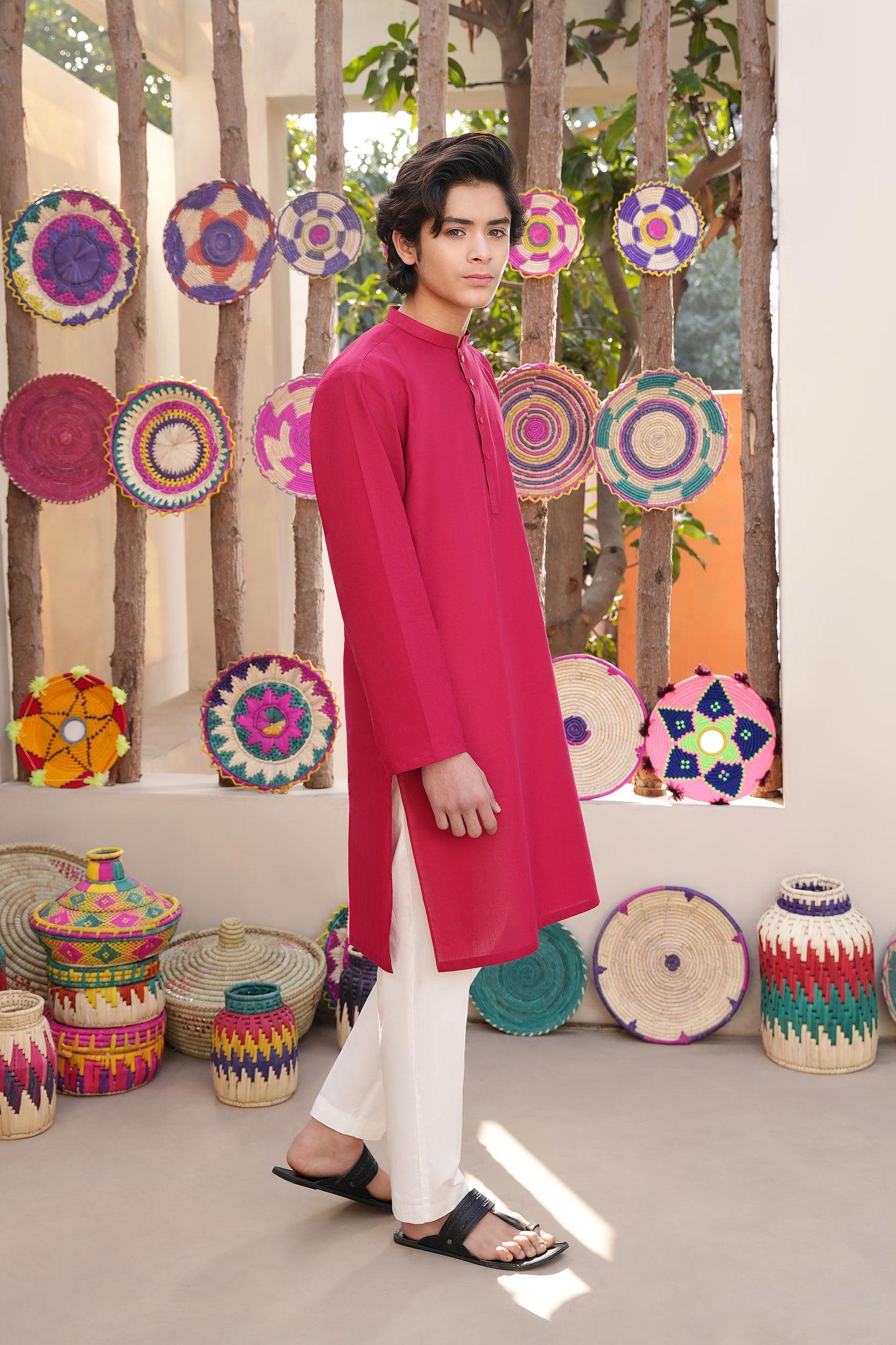 Deep Red Kurta (MSKZB-27)