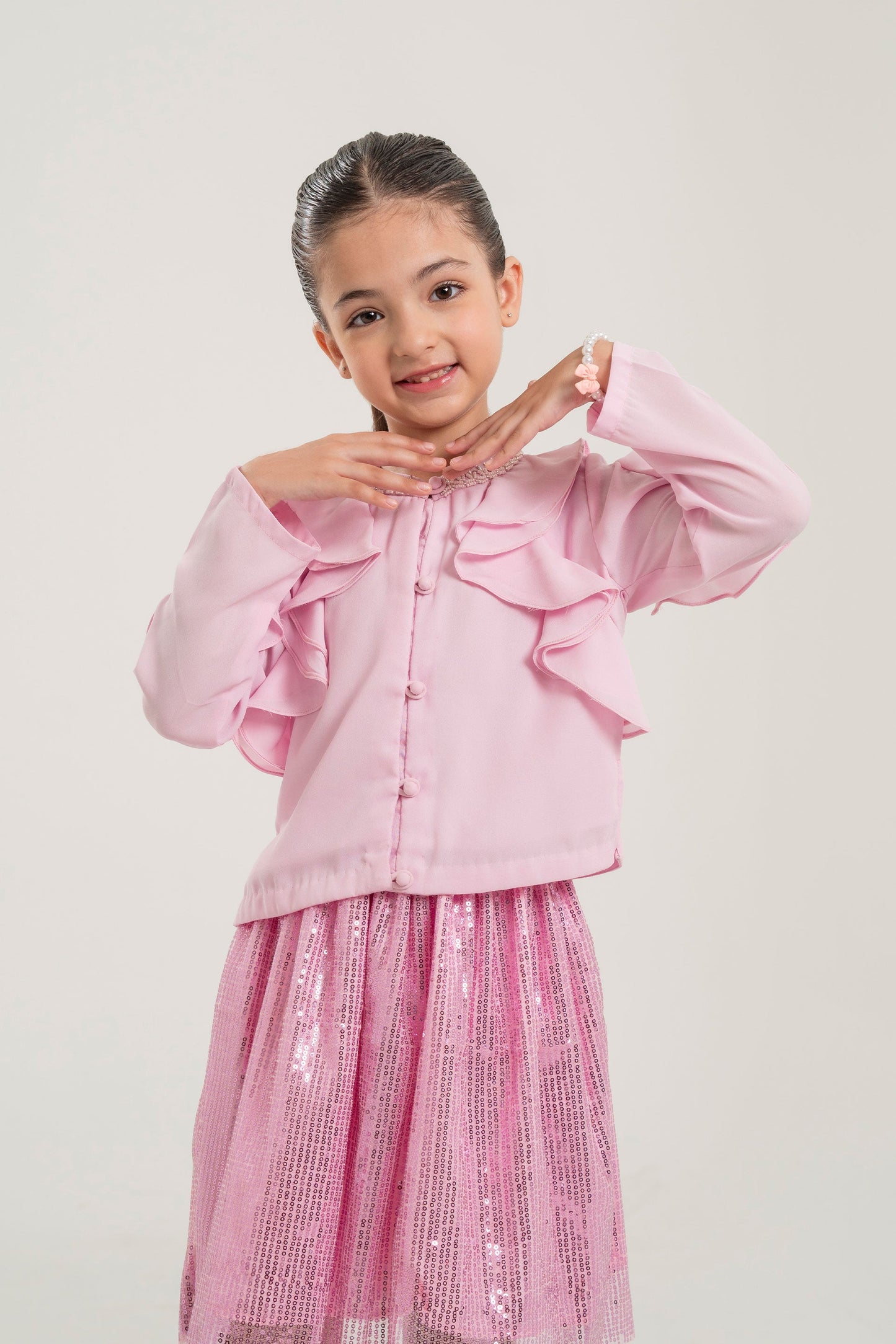 Embellished Top & Skirt (MMB-S65)