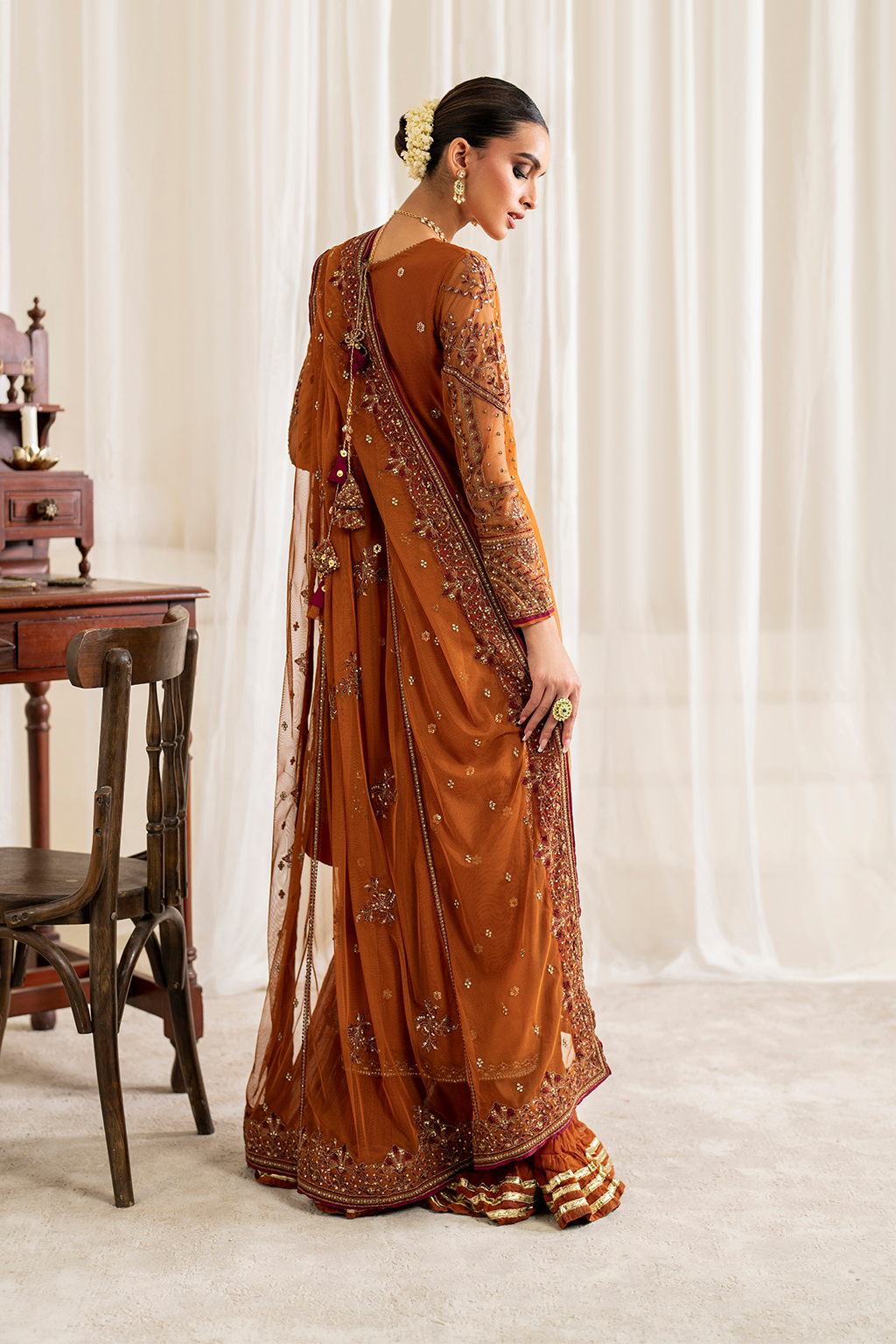 UE-287 Embroidered Net