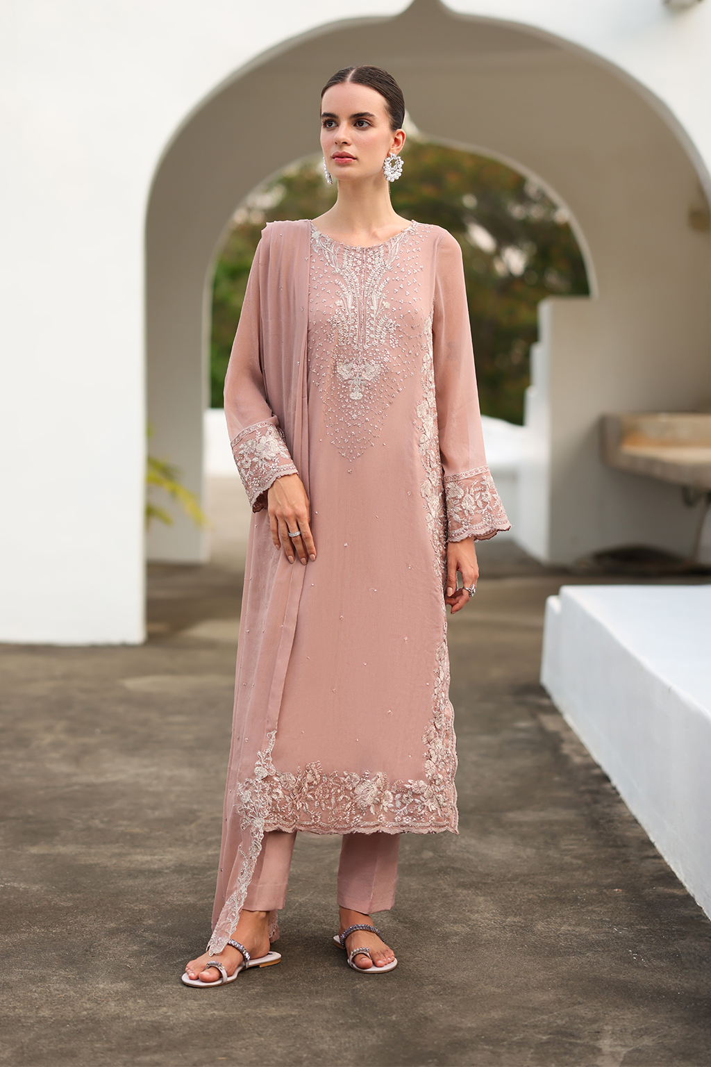 CC-69 Embroidered Chiffon