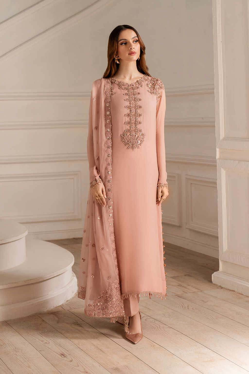UE-479 Embroidered Chiffon