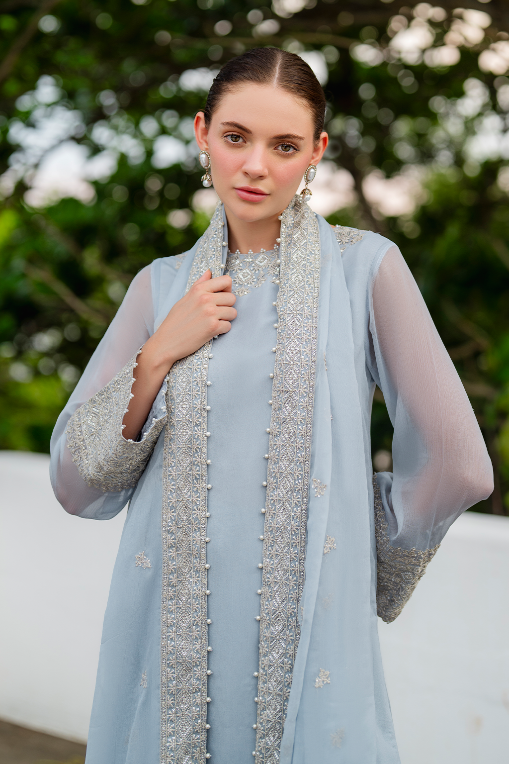 CC-70 Embroidered Chiffon