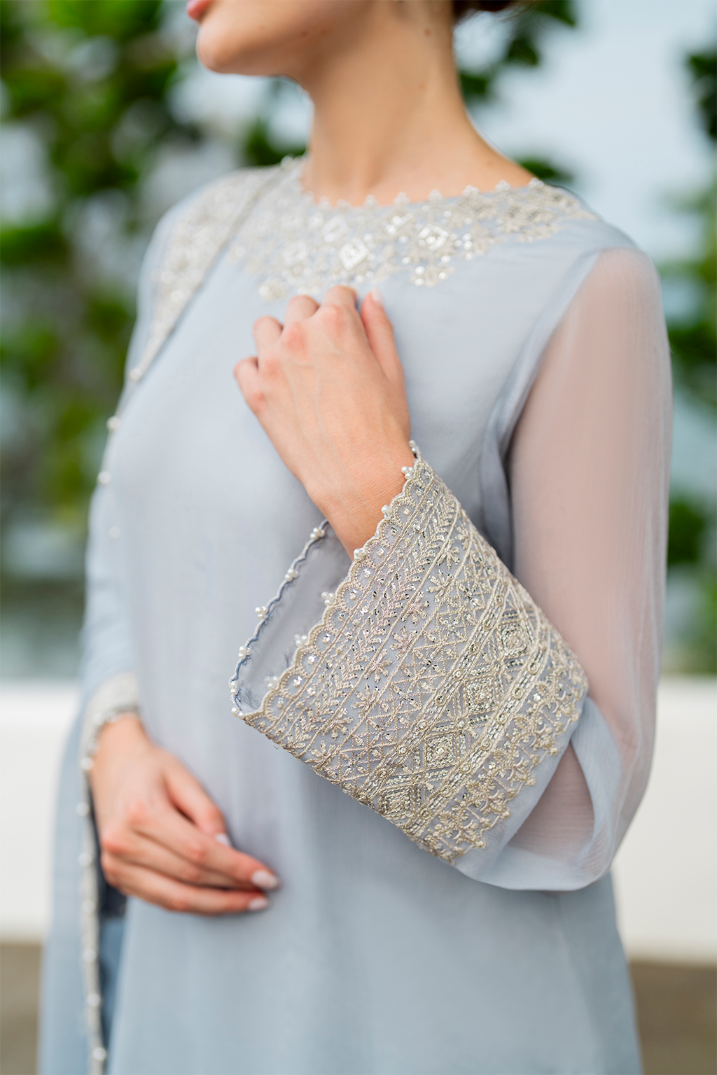 CC-70 Embroidered Chiffon