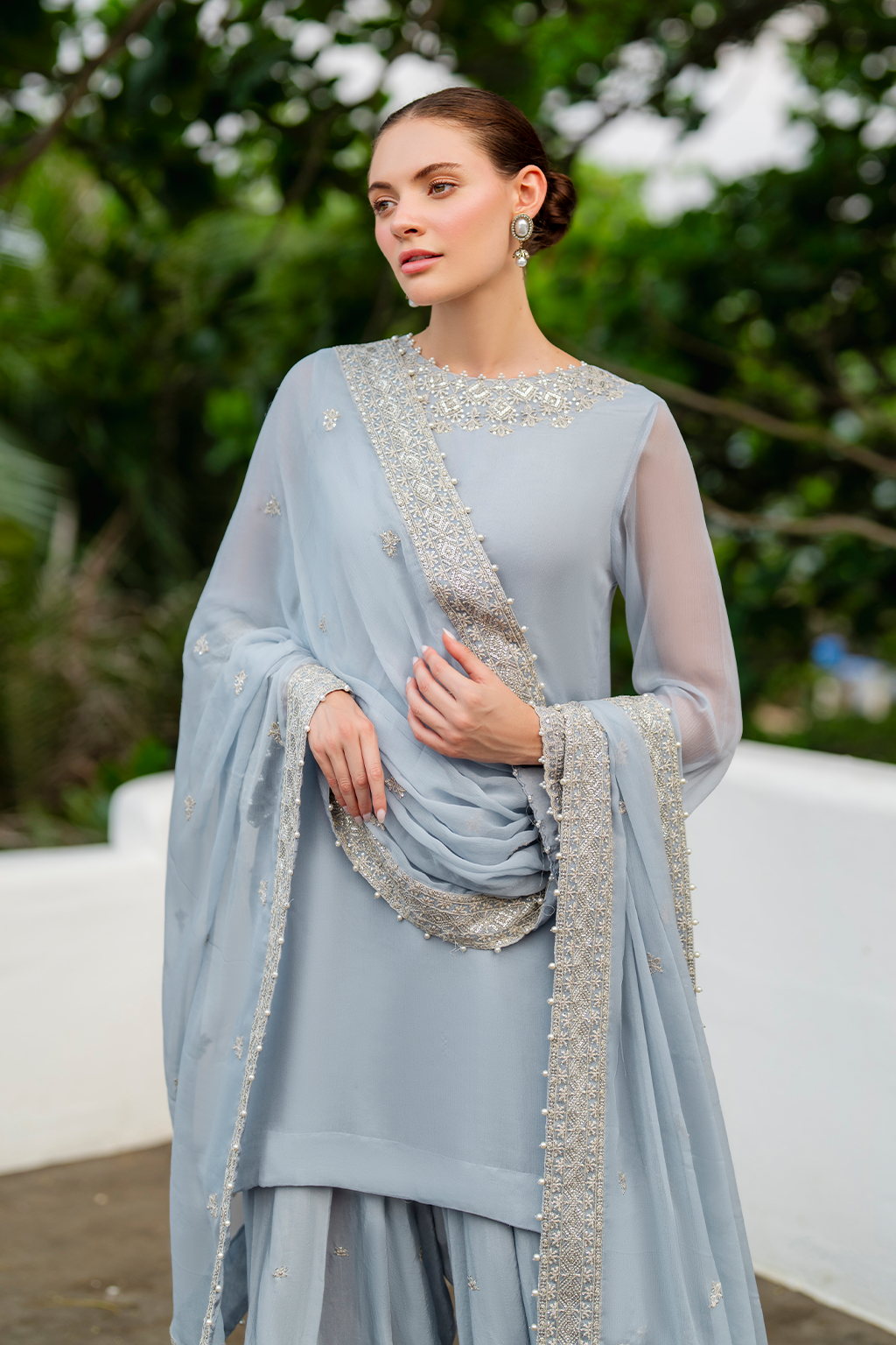 CC-70 Embroidered Chiffon