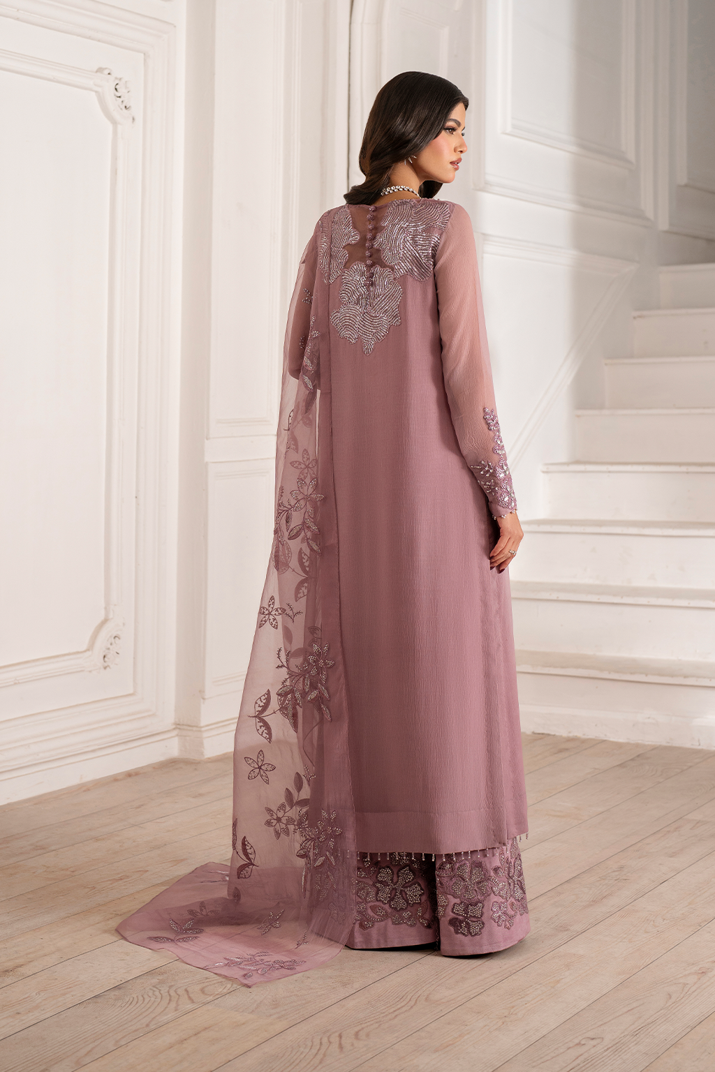 UE-418 Embroidered Chiffon