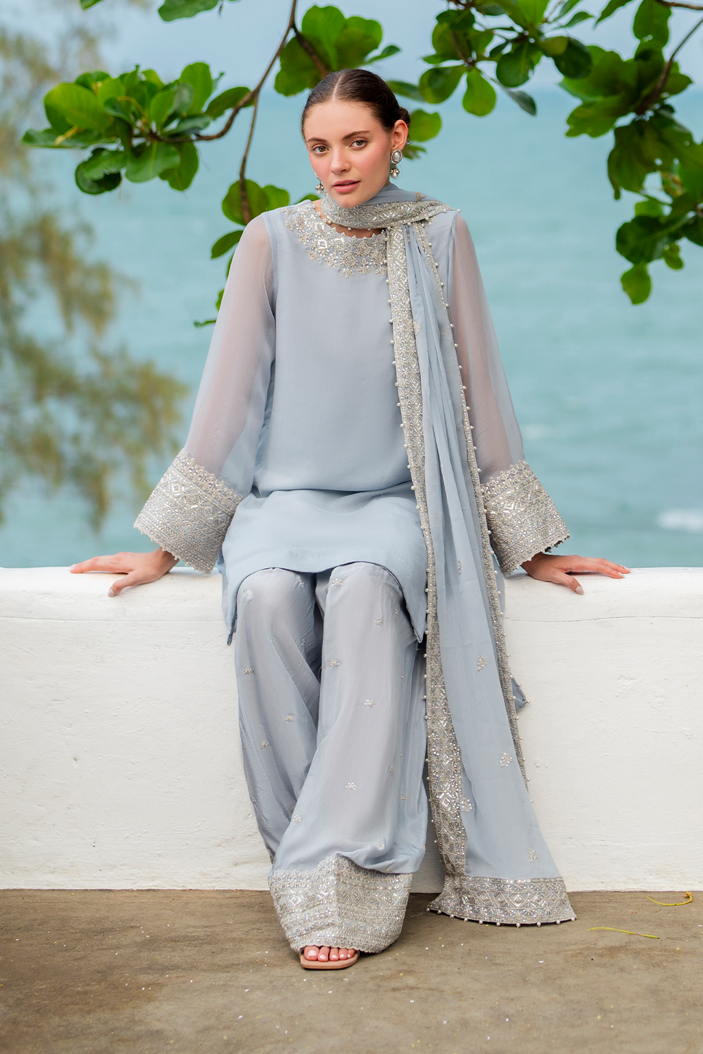 CC-70 Embroidered Chiffon