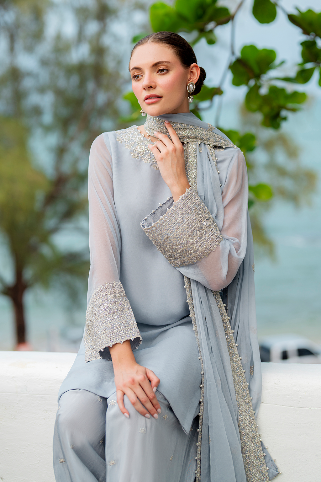 CC-70 Embroidered Chiffon