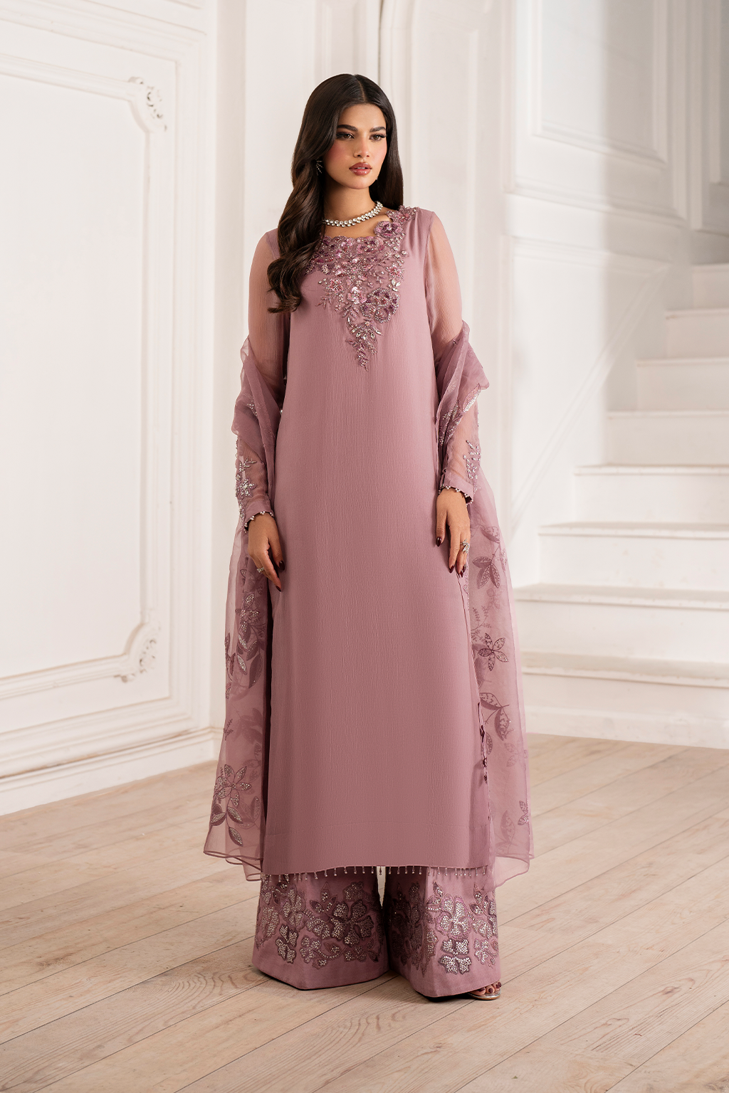 UE-418 Embroidered Chiffon