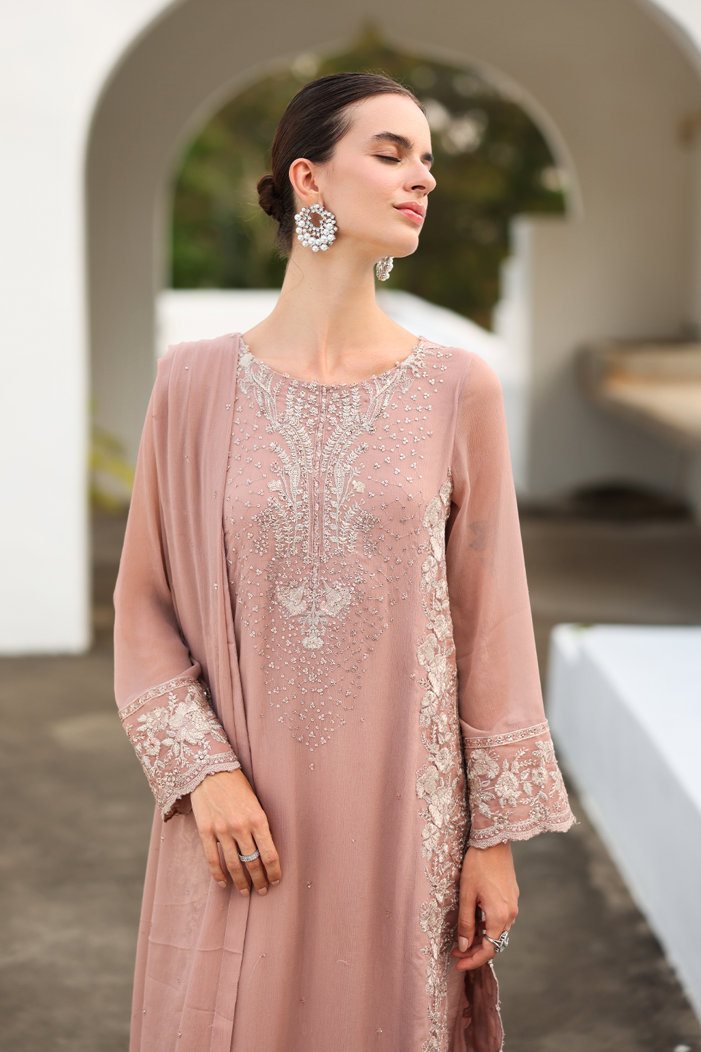 CC-69 Embroidered Chiffon