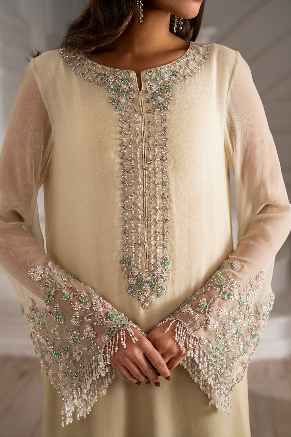 UE-413 Embroidered Chiffon