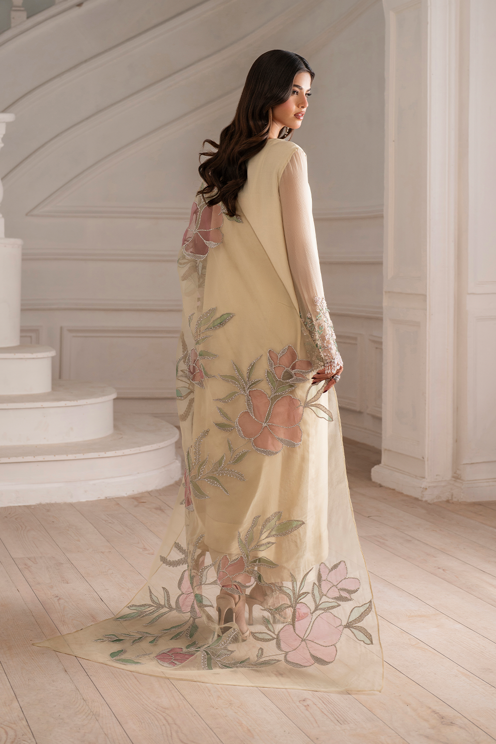 UE-413 Embroidered Chiffon