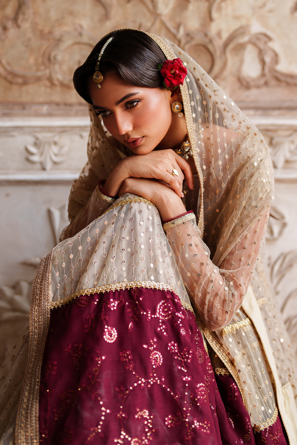 UE-548 Embroidered Net