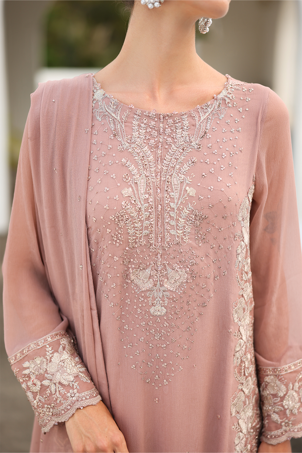CC-69 Embroidered Chiffon