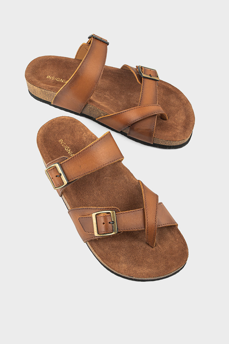 Men Casual Thong MO3013-Brown