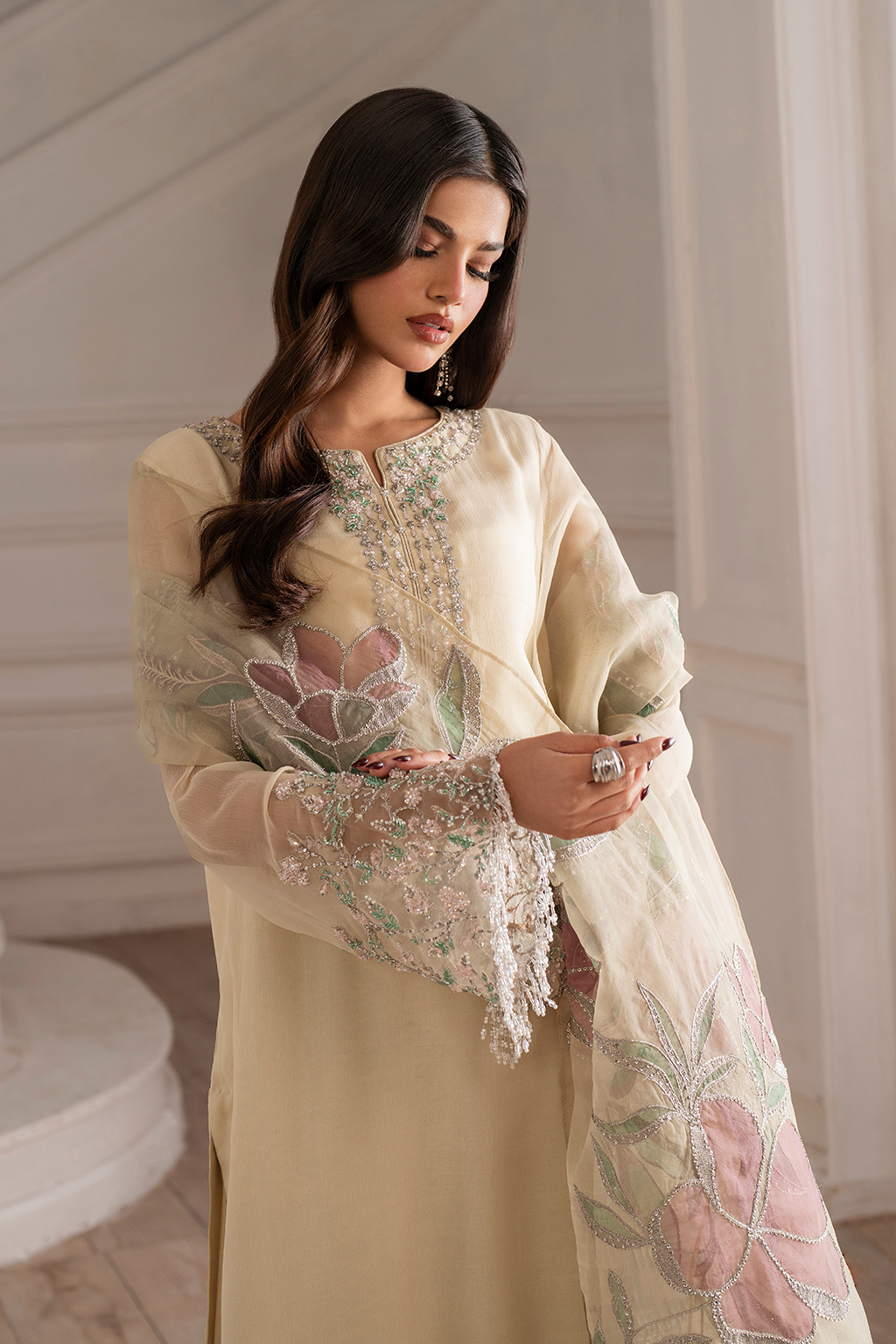 UE-413 Embroidered Chiffon