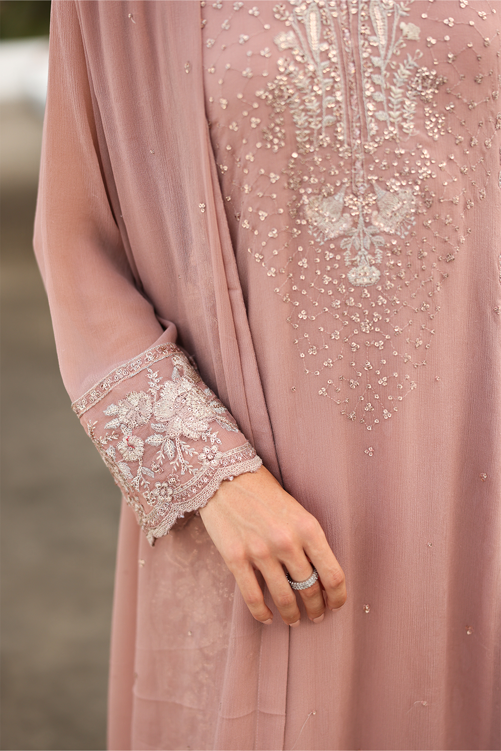 CC-69 Embroidered Chiffon