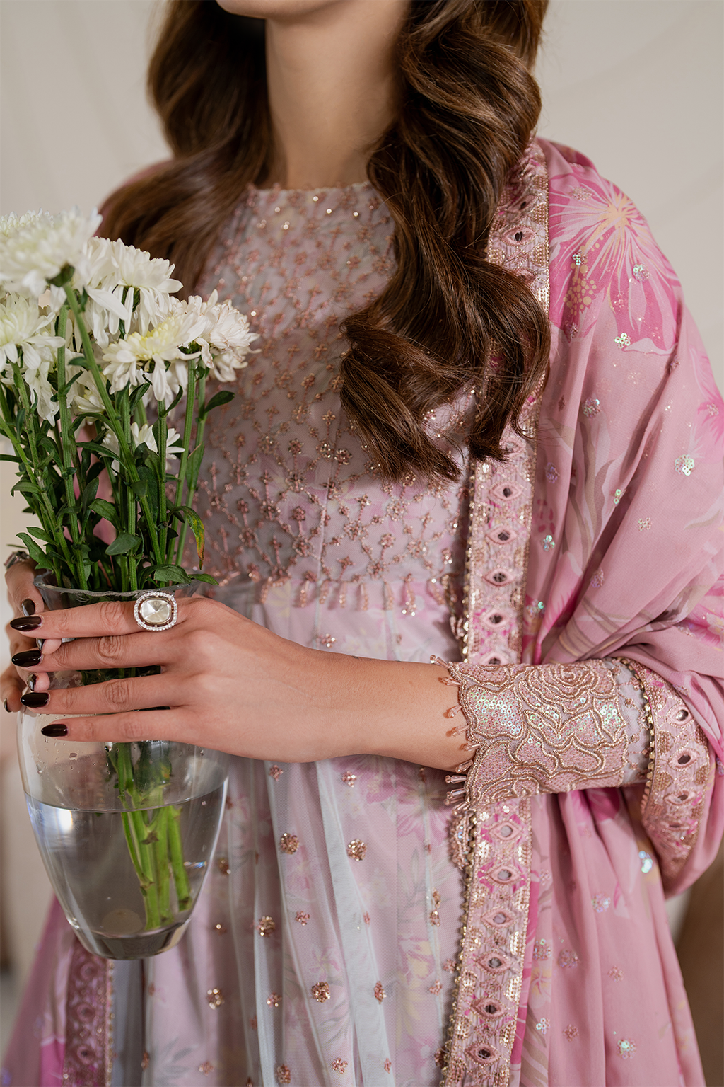 CC-64 Embroidered Net