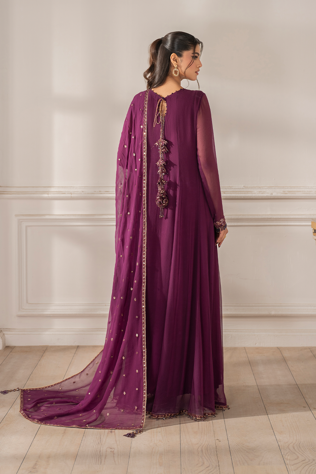 UE-480 Embroidered Chiffon