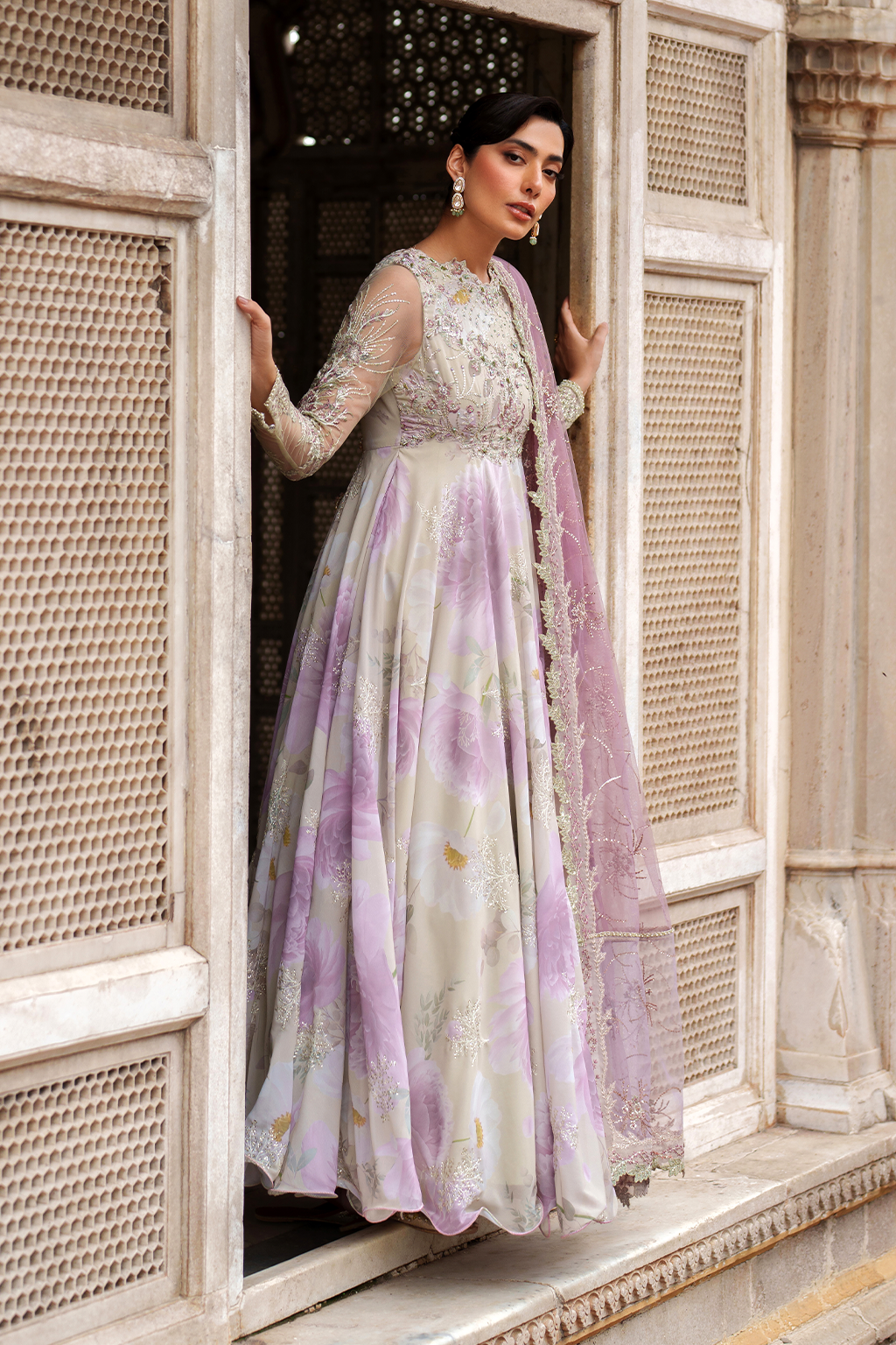 UE-546 Embroidered Chiffon