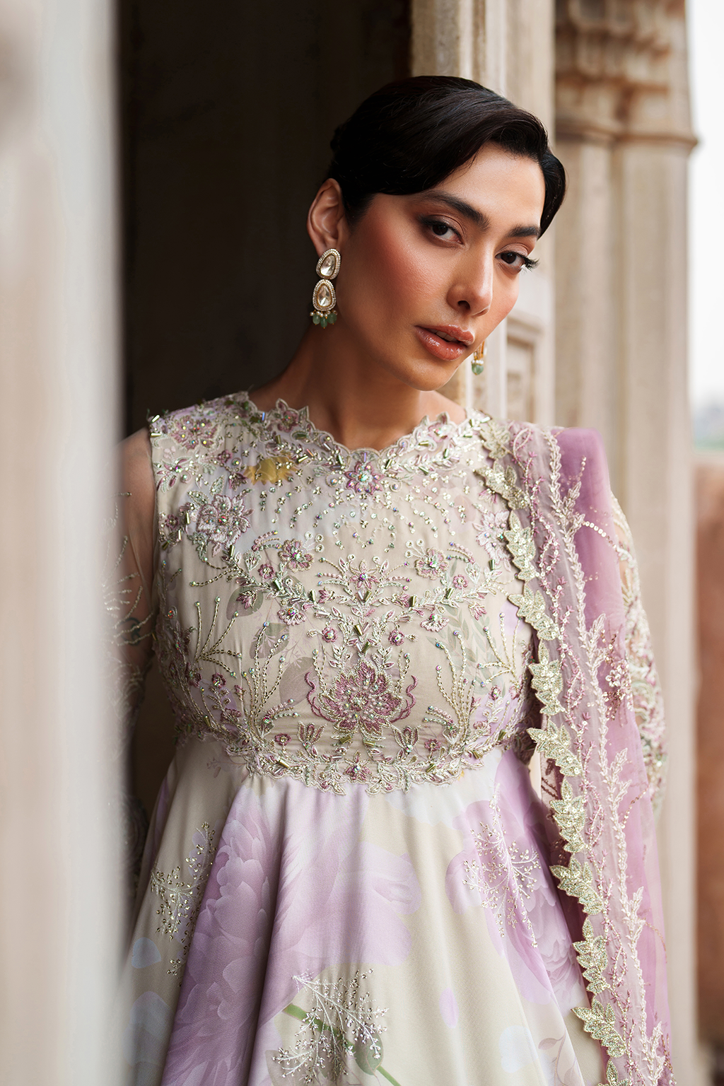 UE-546 Embroidered Chiffon