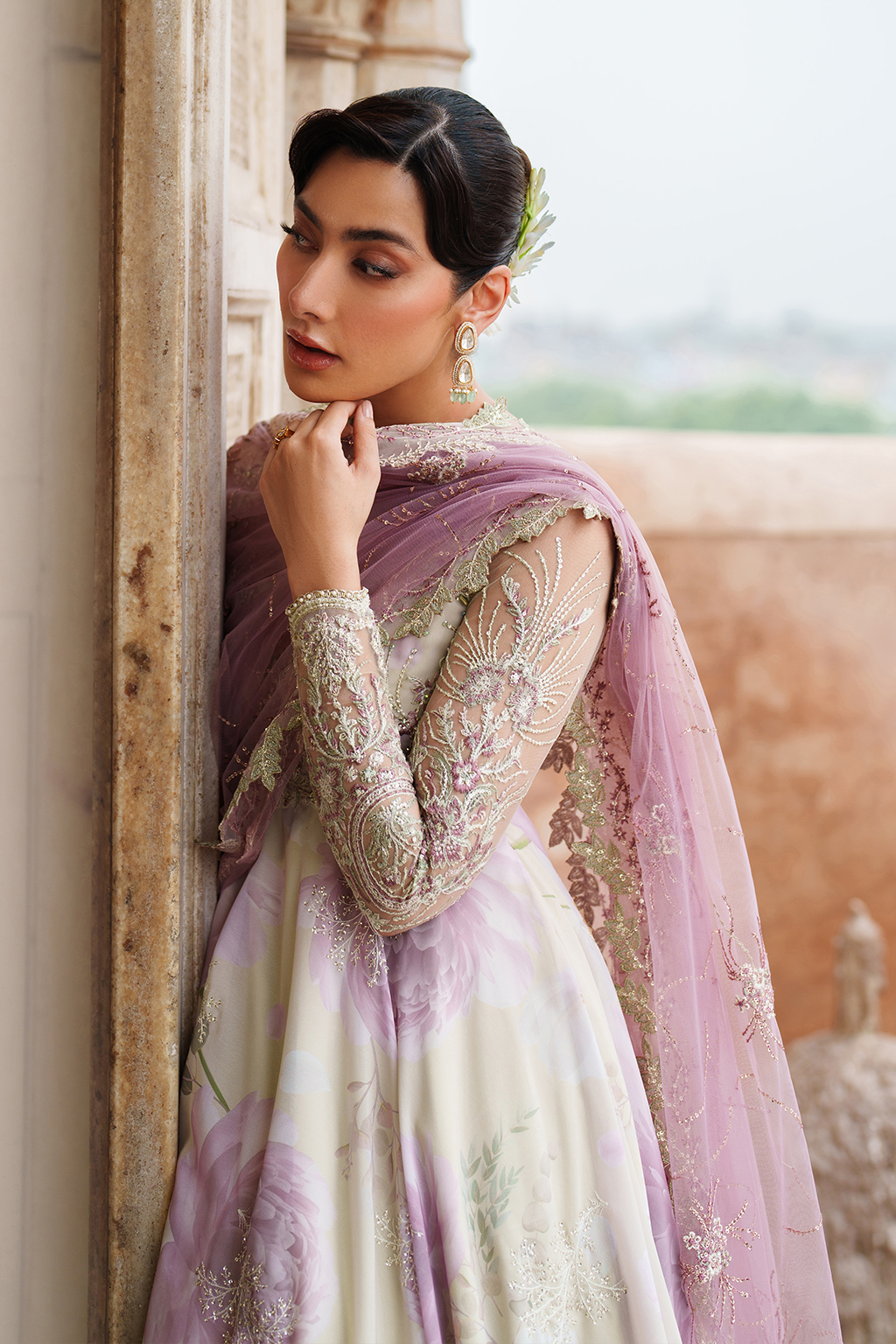 UE-546 Embroidered Chiffon