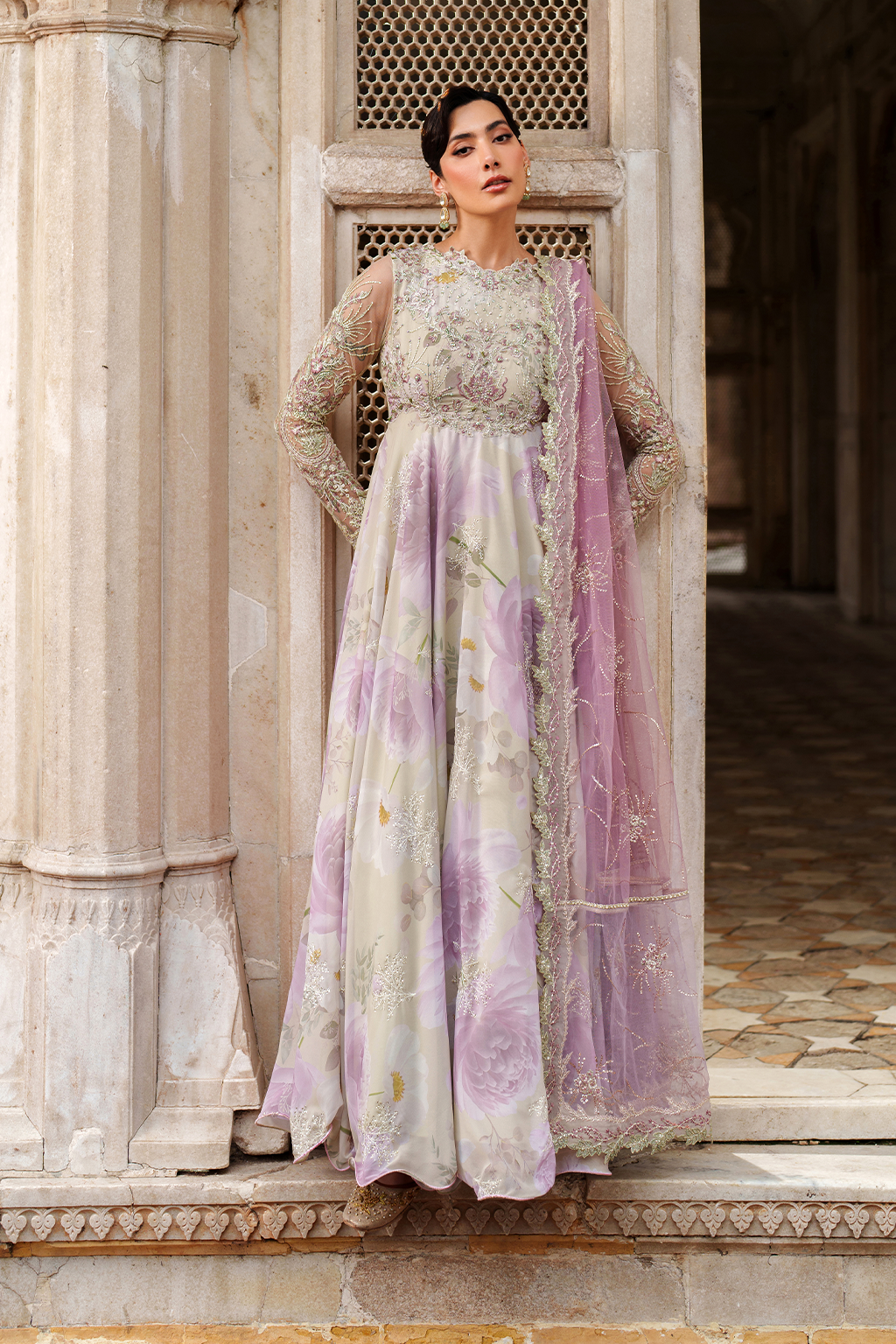 UE-546 Embroidered Chiffon
