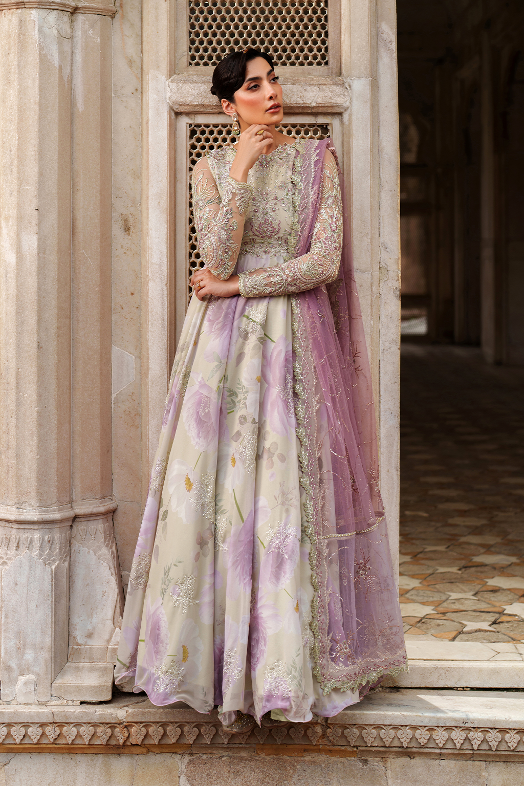 UE-546 Embroidered Chiffon