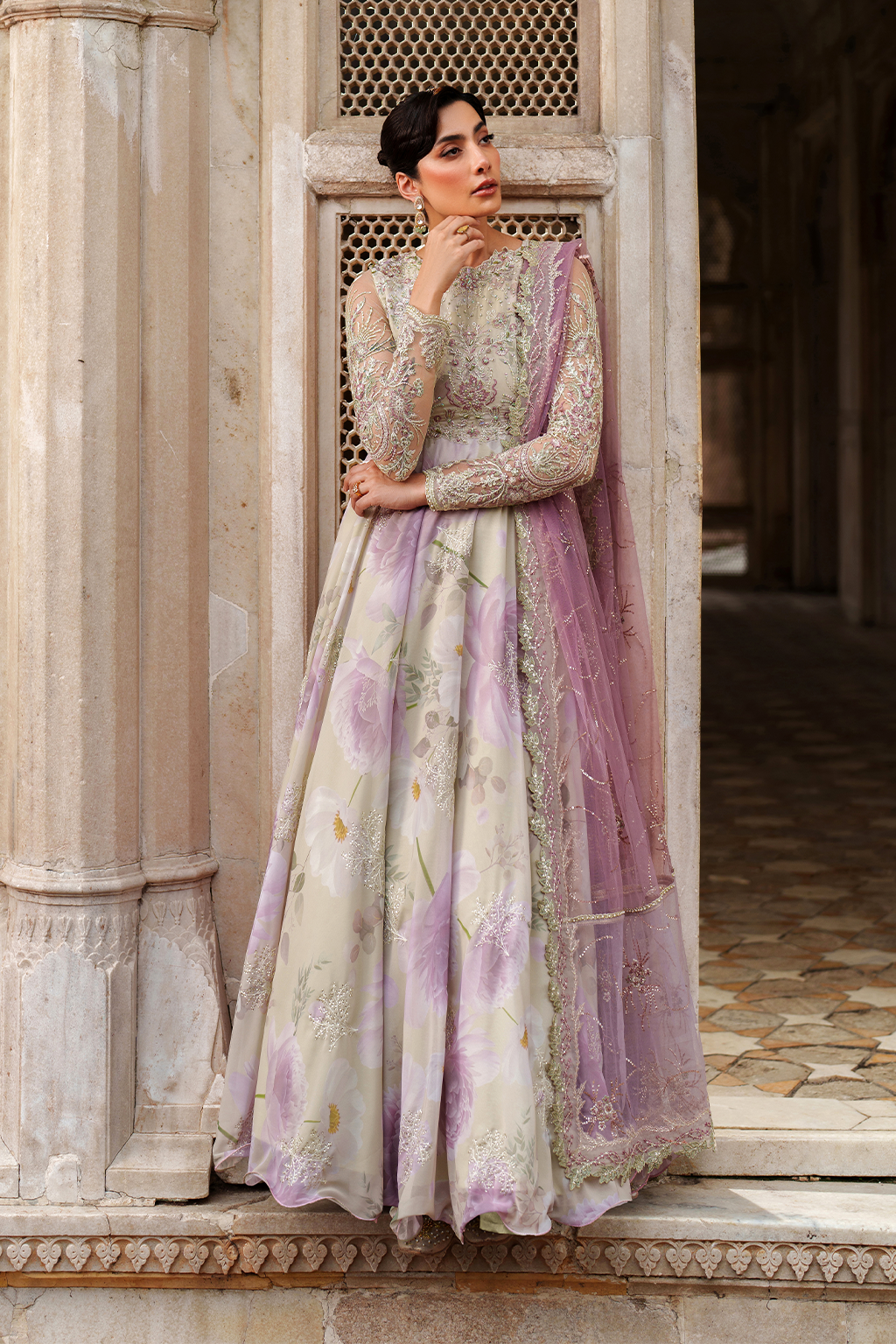 UE-546 Embroidered Chiffon