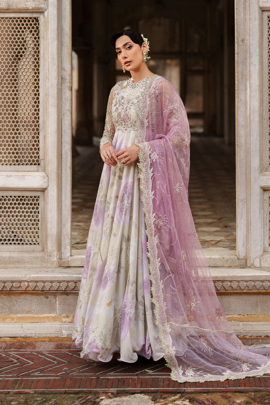 UE-546 Embroidered Chiffon