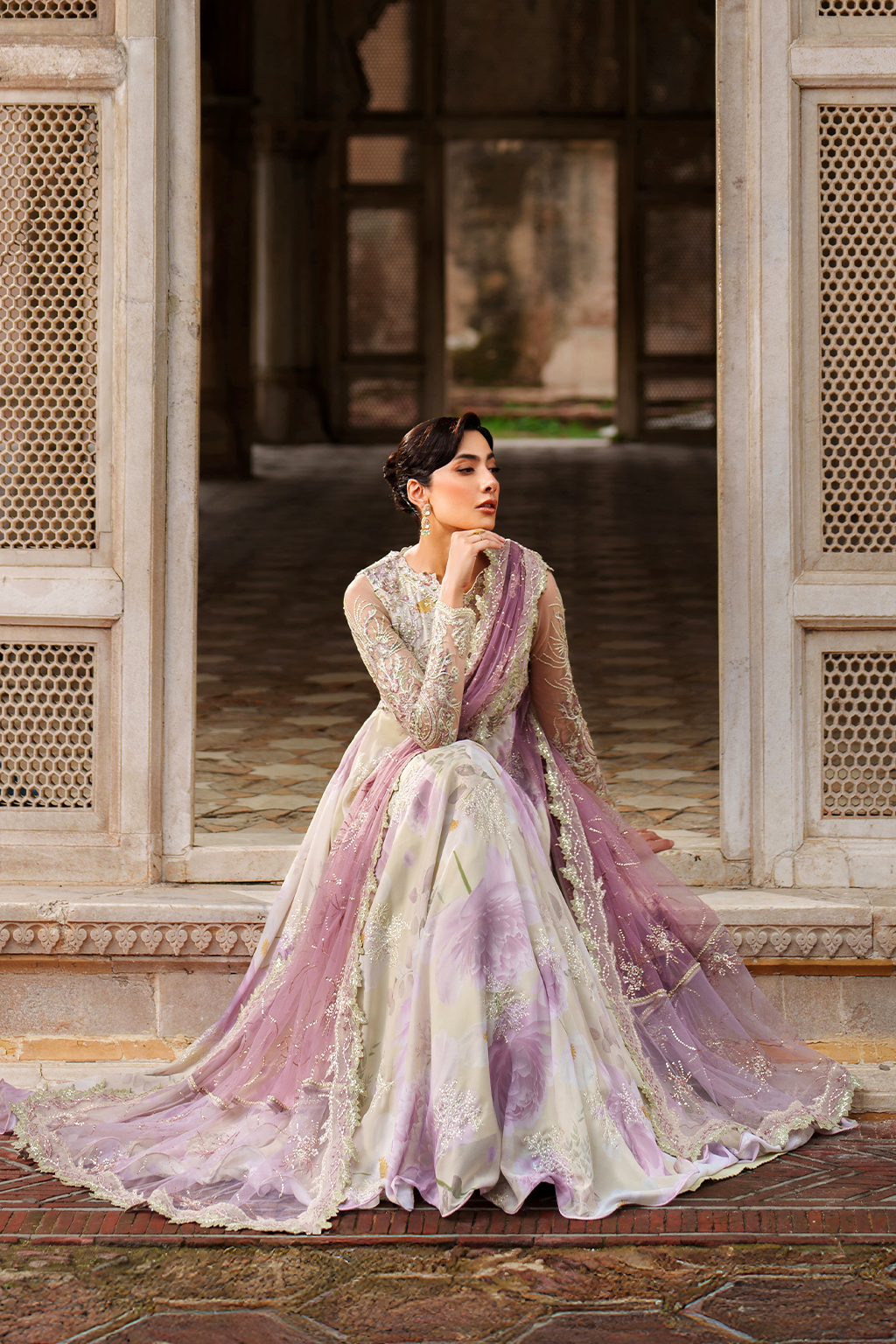 UE-546 Embroidered Chiffon
