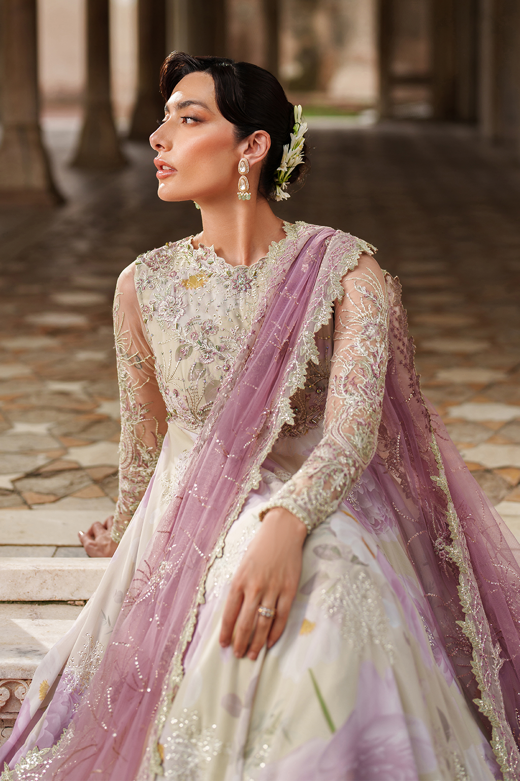 UE-546 Embroidered Chiffon