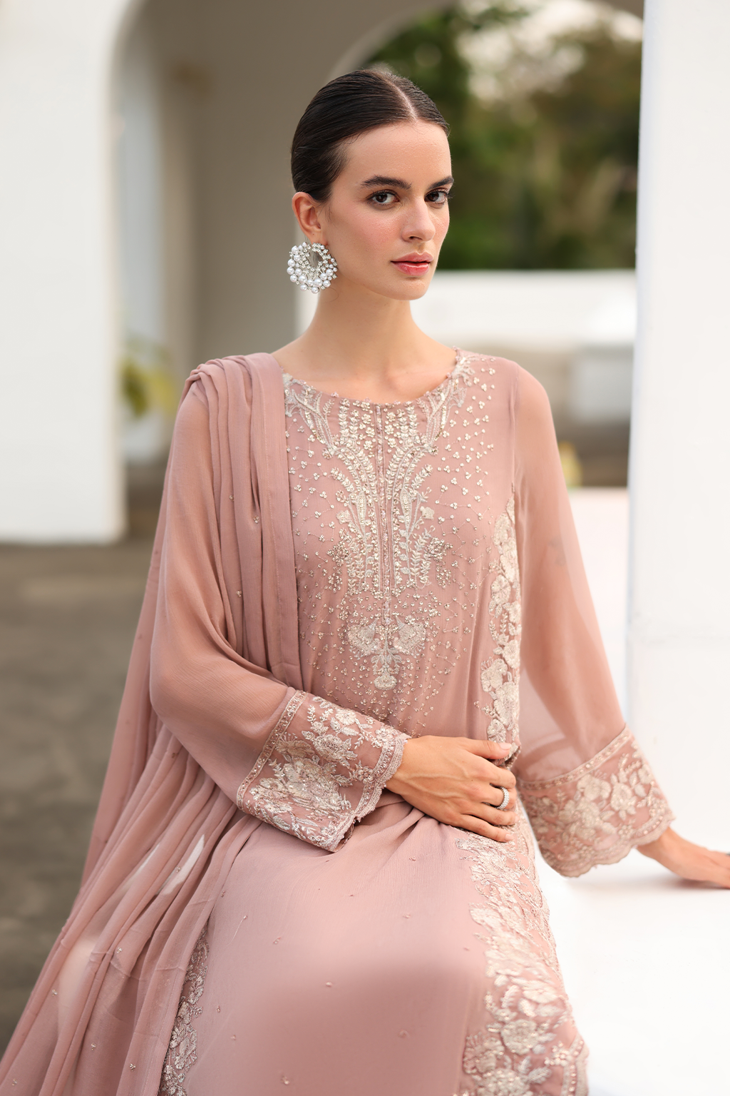 CC-69 Embroidered Chiffon