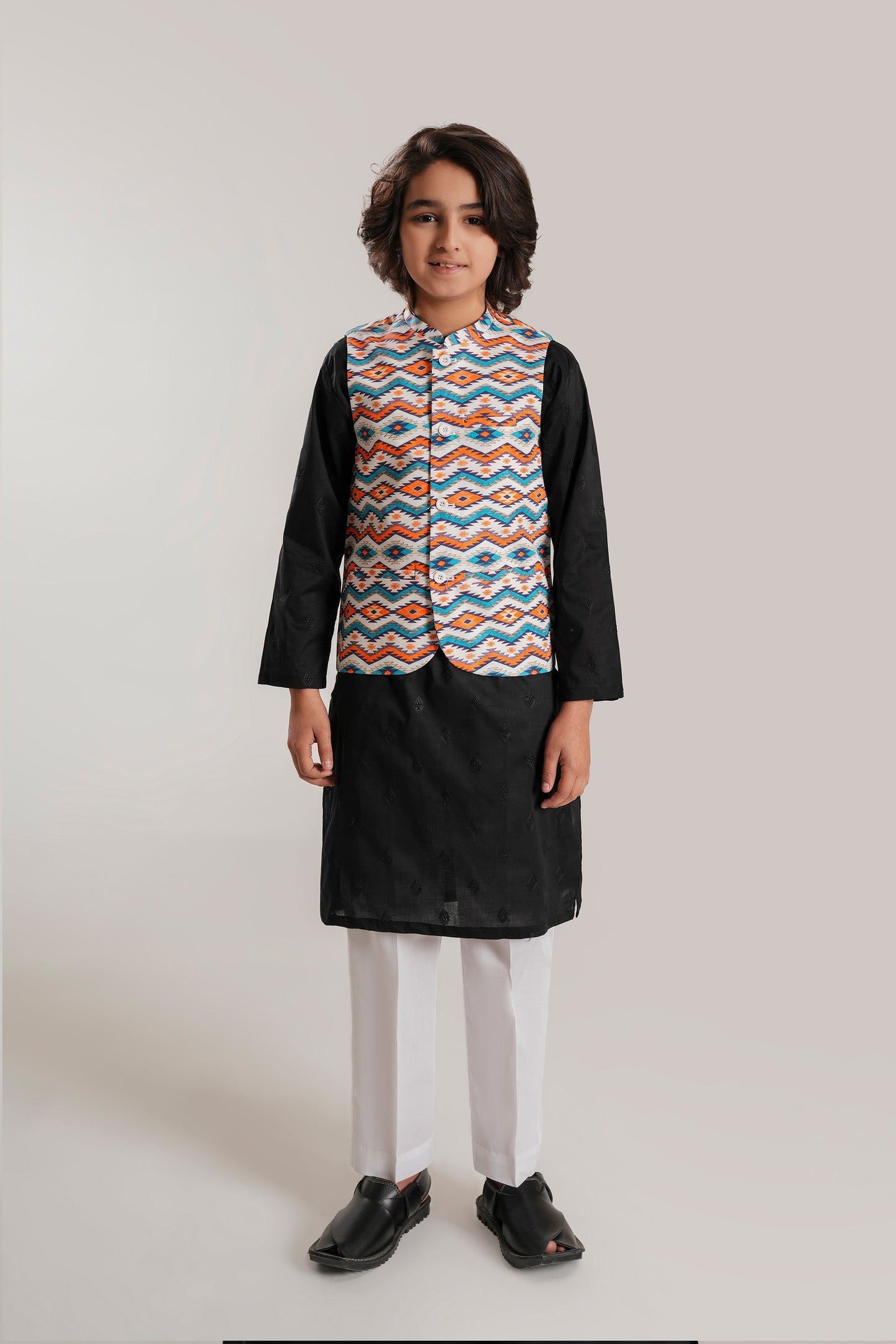 Kid Printed Waistcoat (BCWC-067)