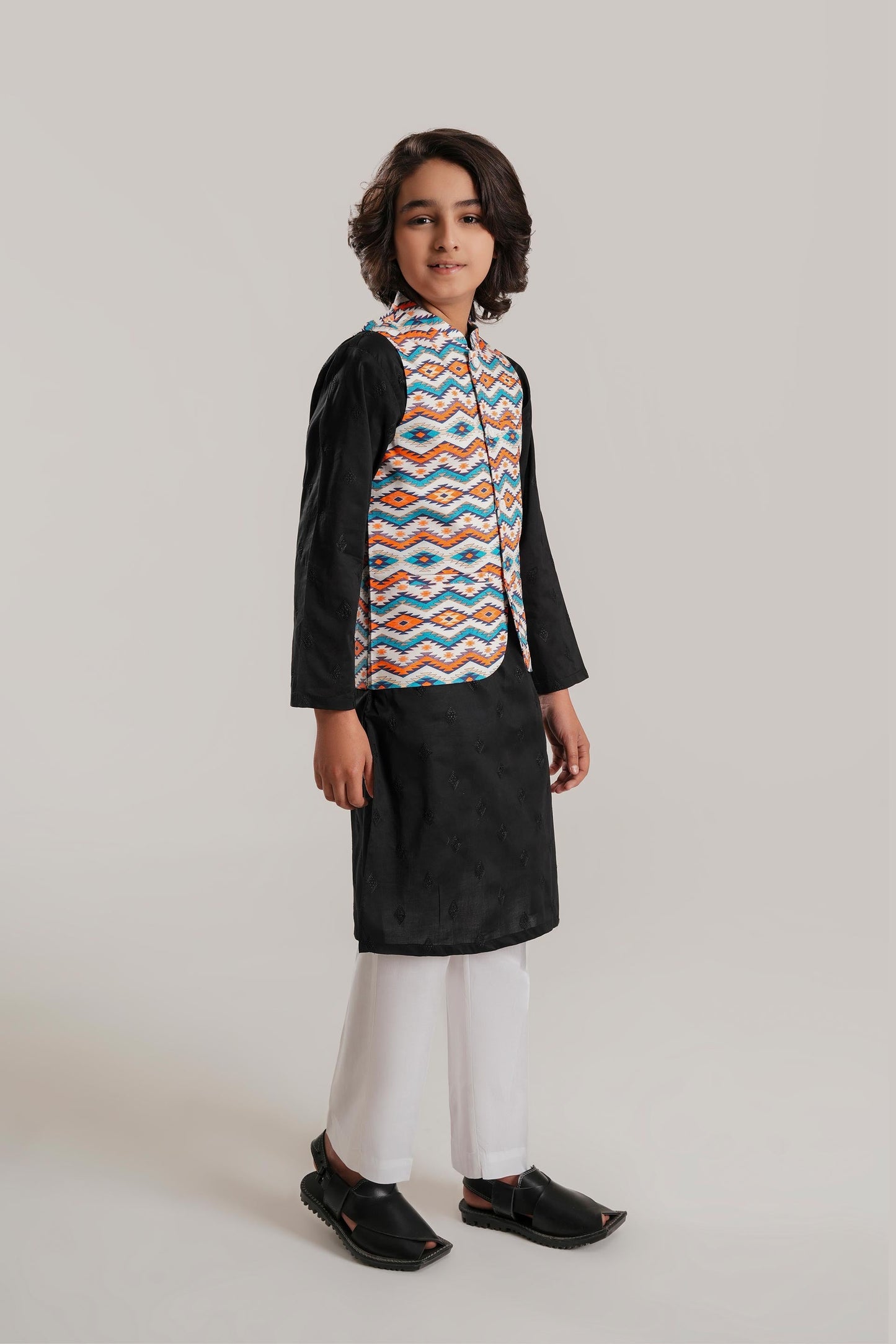 Kid Printed Waistcoat (BCWC-067)