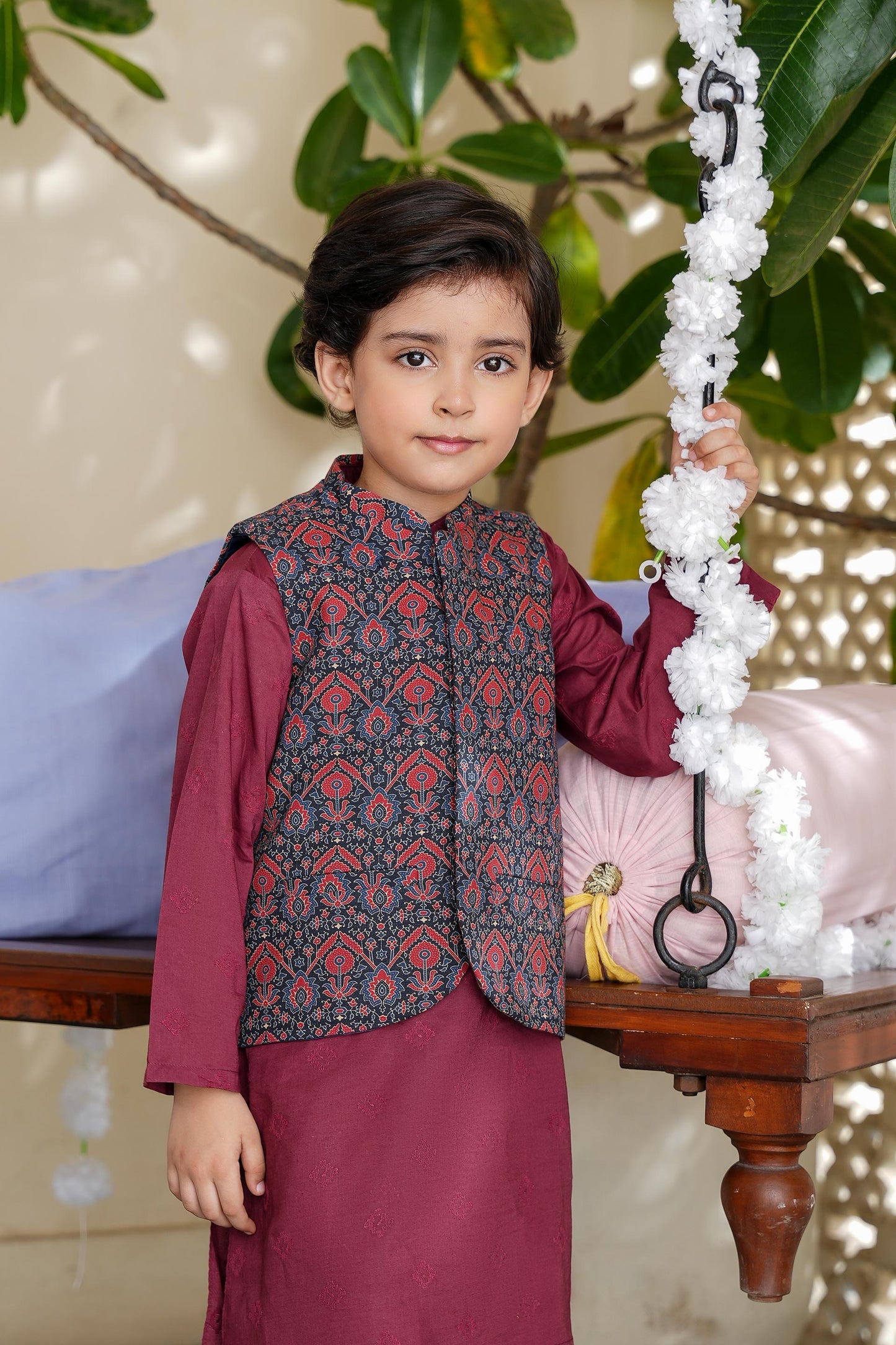 Boys Printed Waist Coat (BCWC-075)
