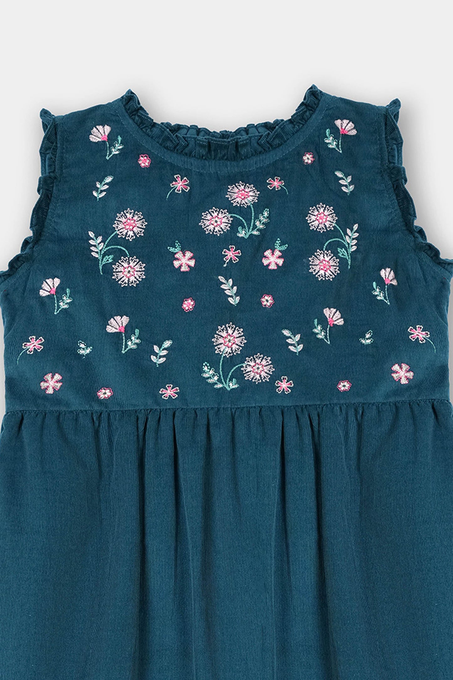 Embroidered Corduroy Frock (CCF-03)