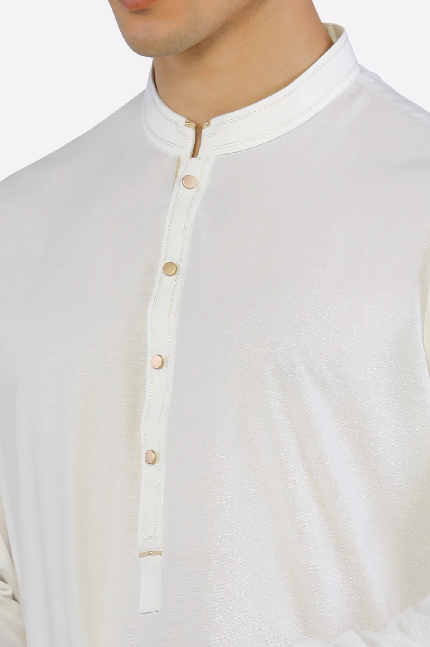 Off White Wash & Wear Shalwar Kameez