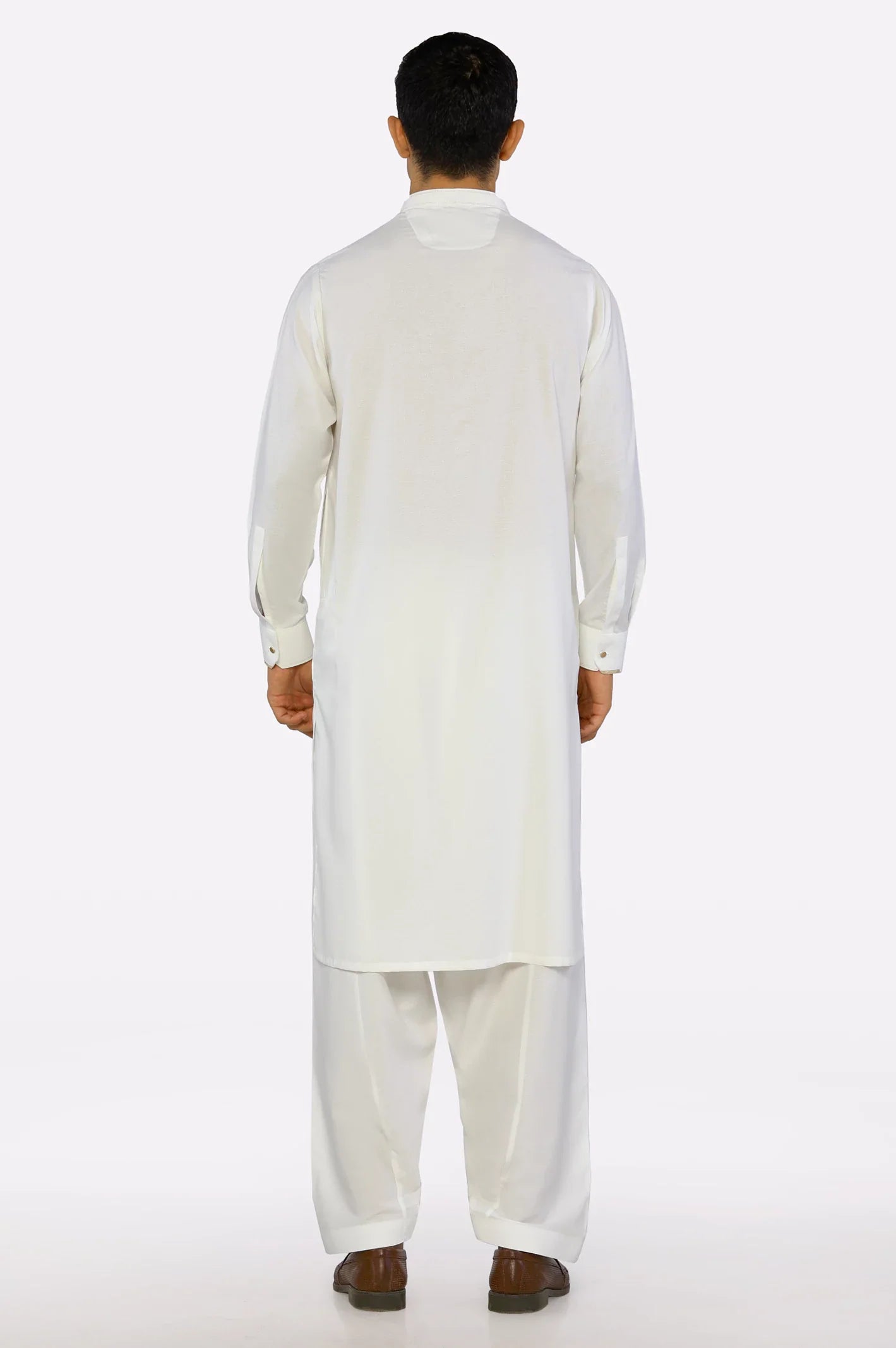 Off White Wash & Wear Shalwar Kameez