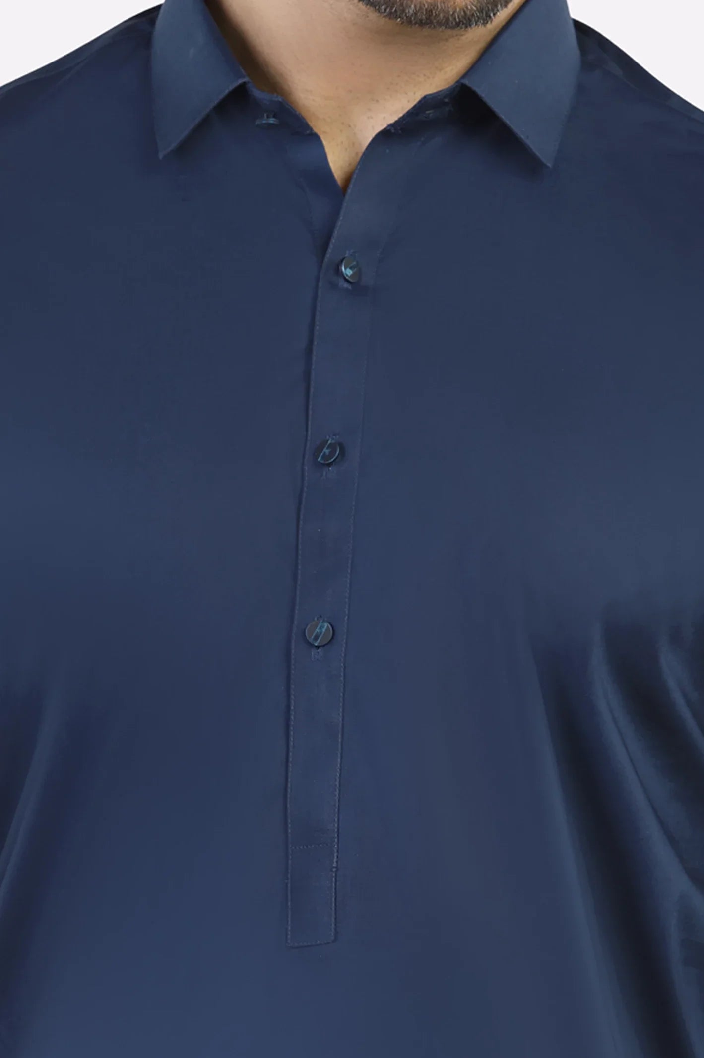 Navy Blue Cotton Shalwar Kameez