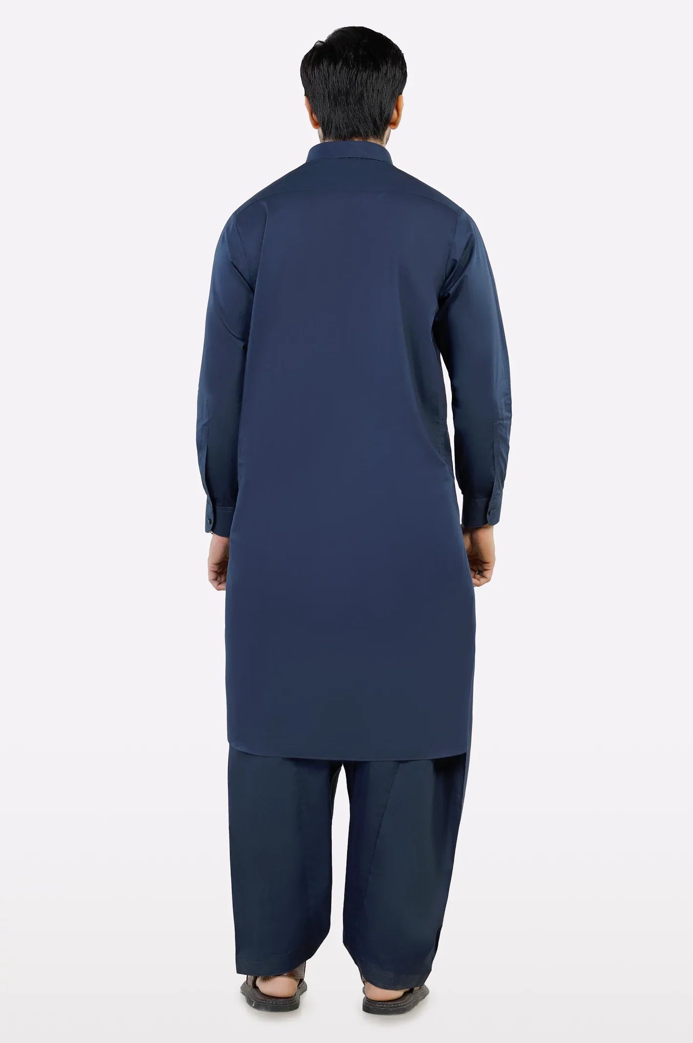 Navy Blue Cotton Shalwar Kameez