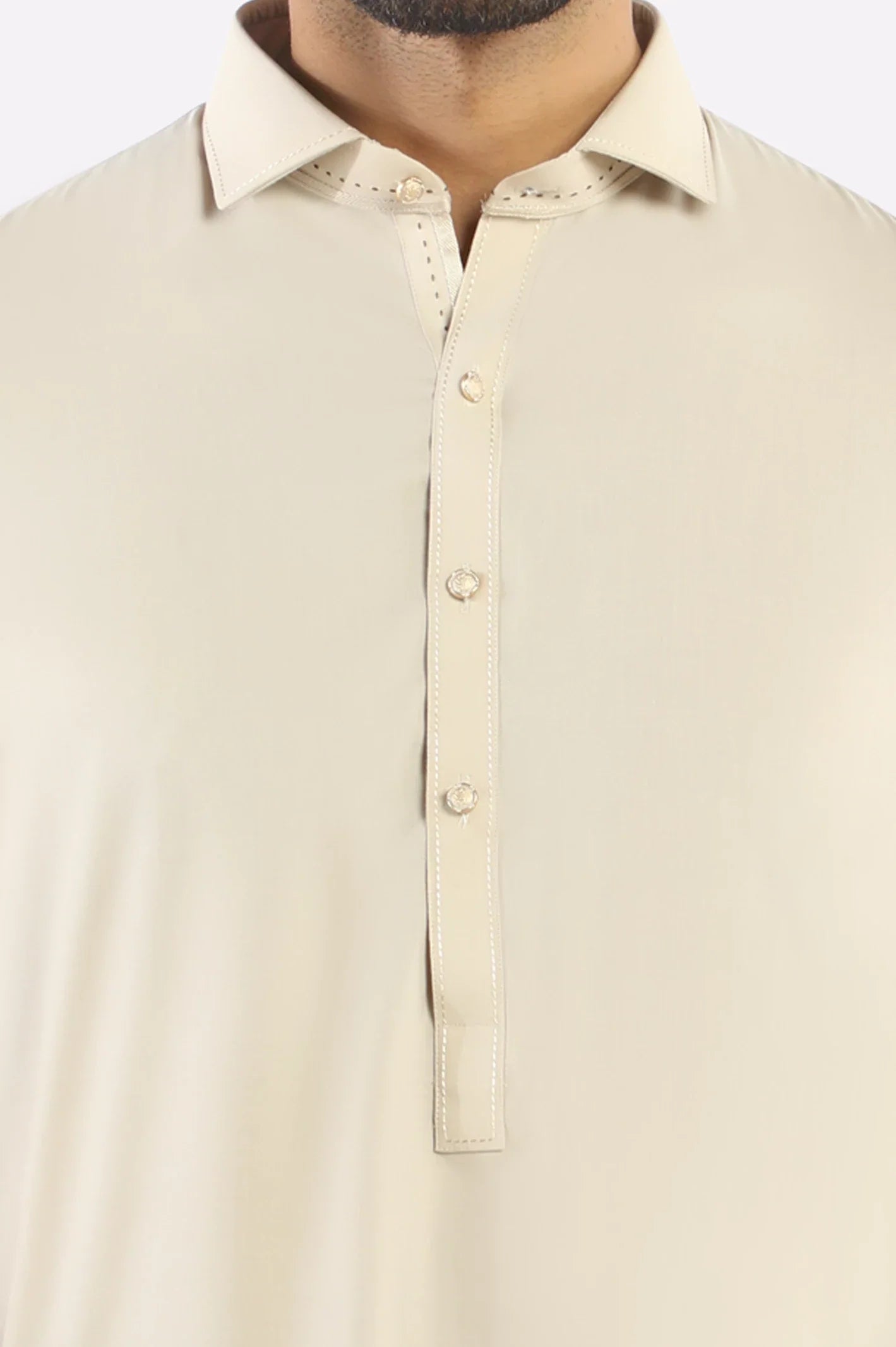 Fawn Wash & Wear Shalwar Kameez