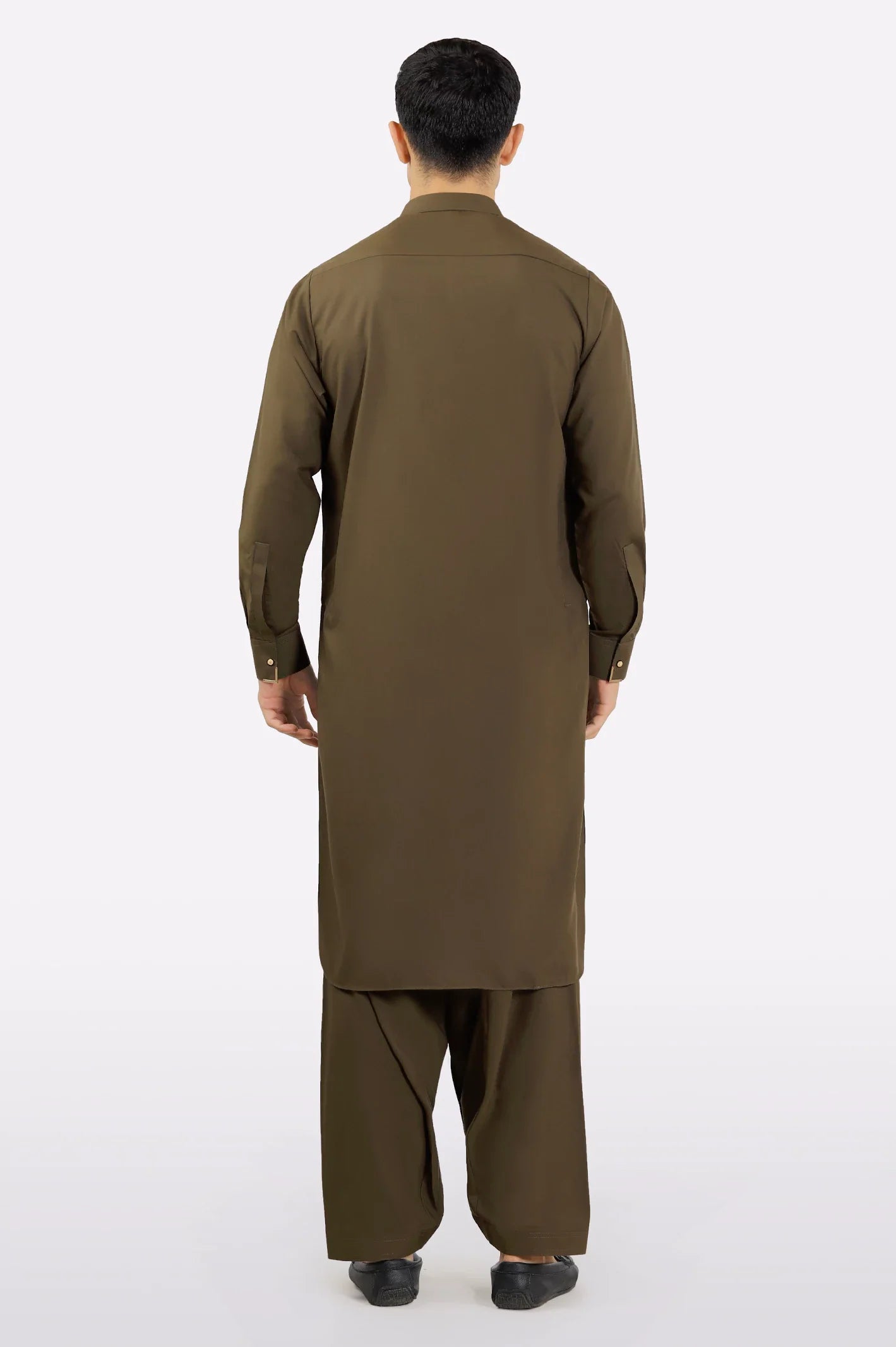 Dark Green Wash & Wear Shalwar Kameez