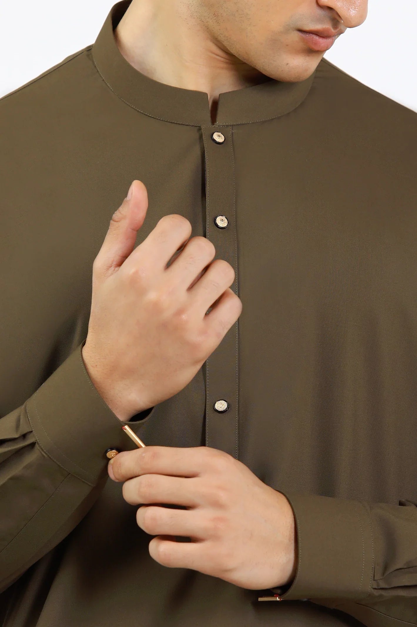 Dark Green Wash & Wear Shalwar Kameez