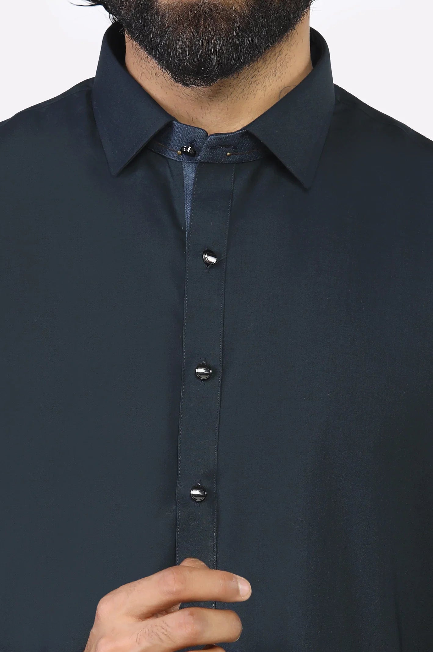 Dark Grey Wash & Wear Shalwar Kameez