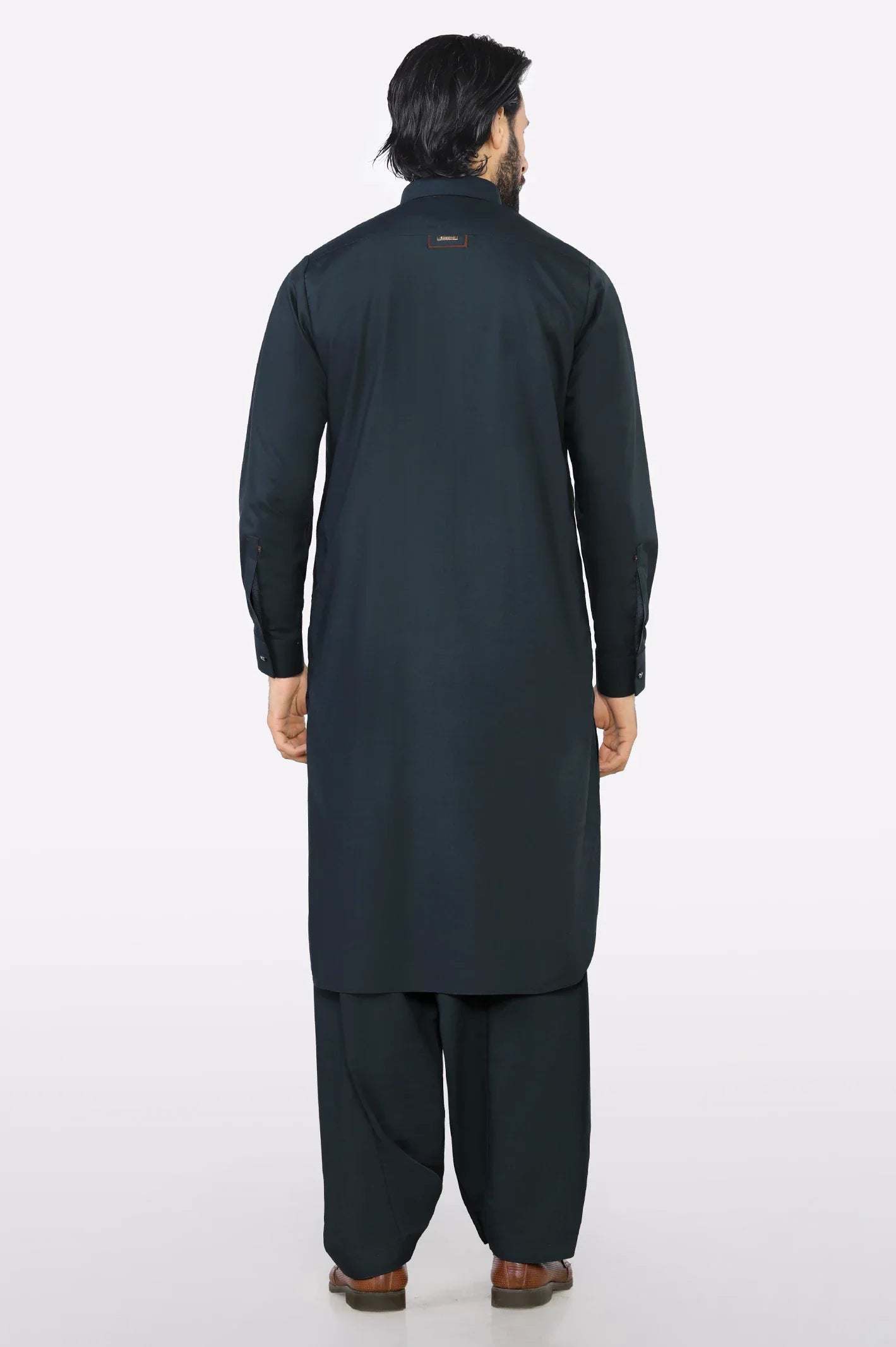 Dark Grey Wash & Wear Shalwar Kameez