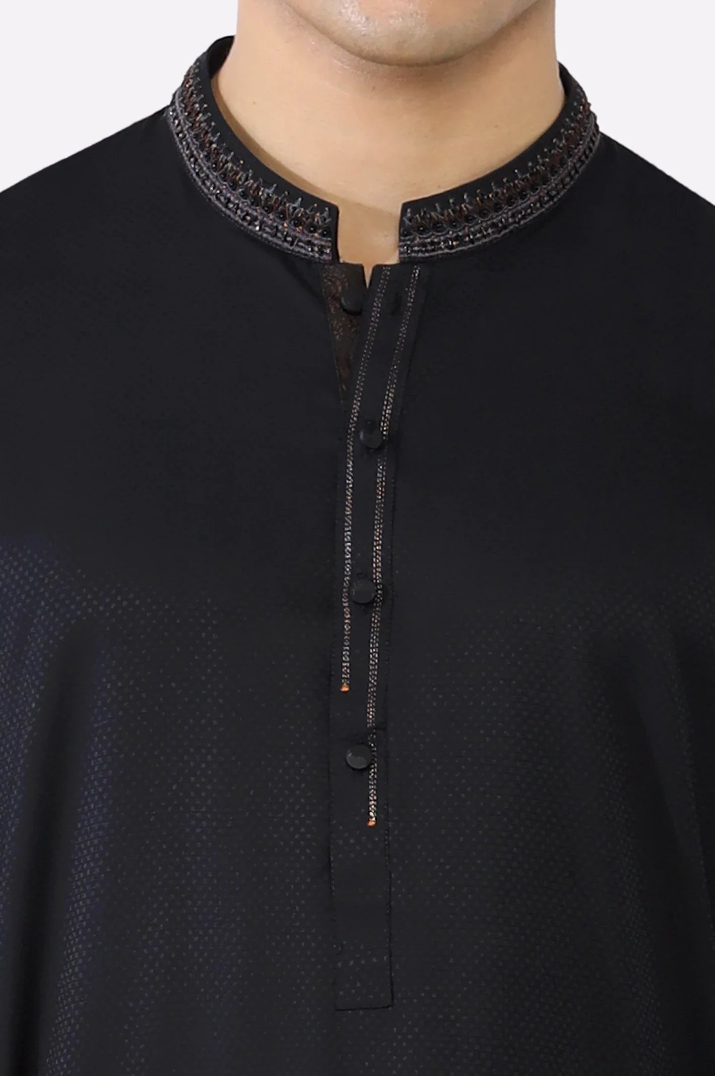Black Wash & Wear Shalwar Kameez