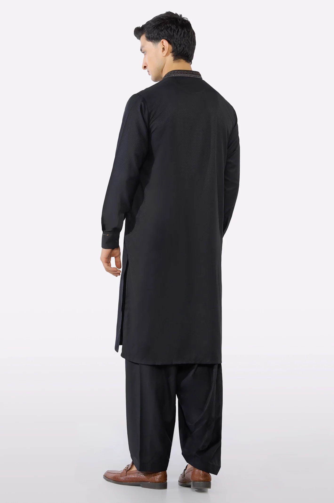 Black Wash & Wear Shalwar Kameez
